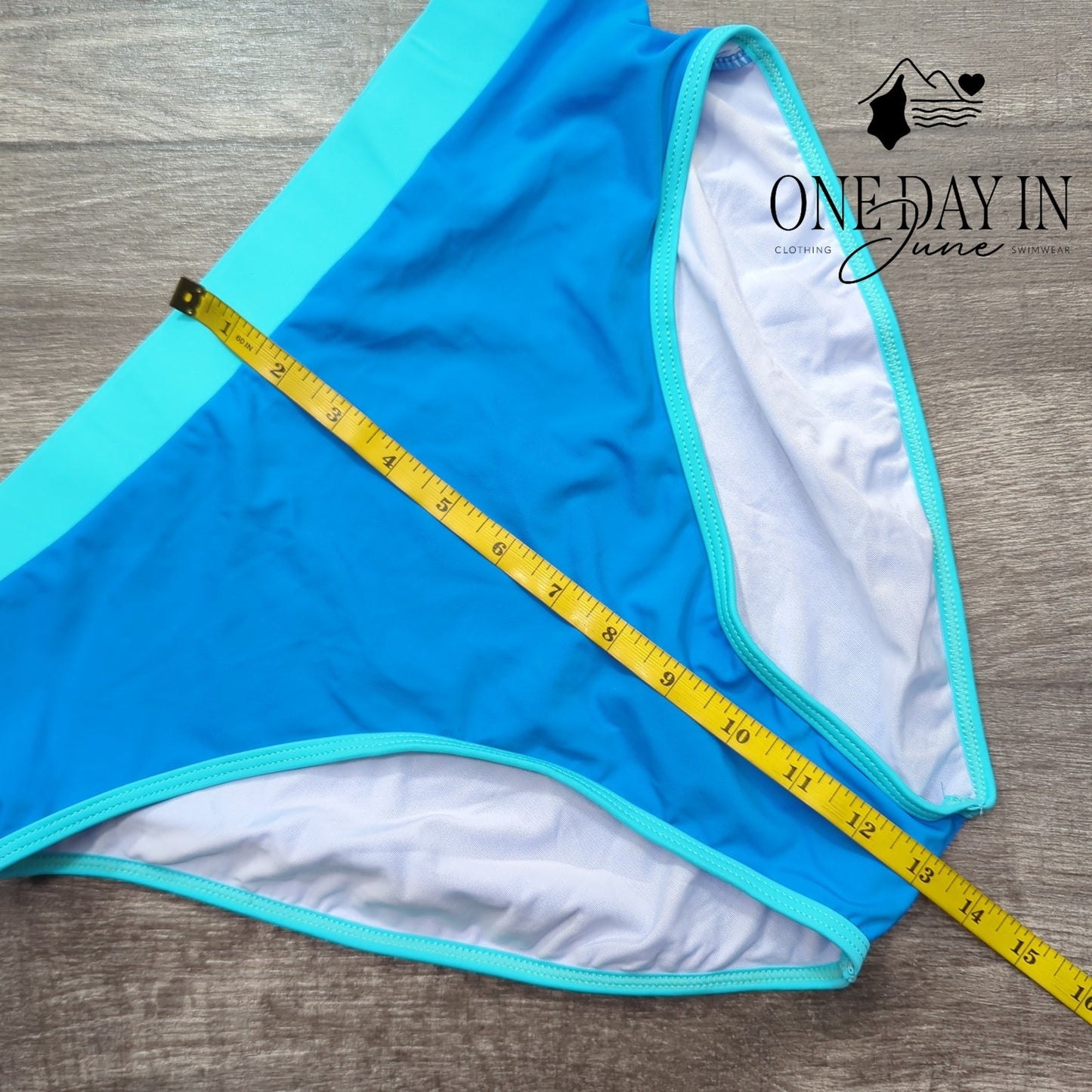 Blooming Jelly High Waist High Neck Bikini Swimsuit Size L