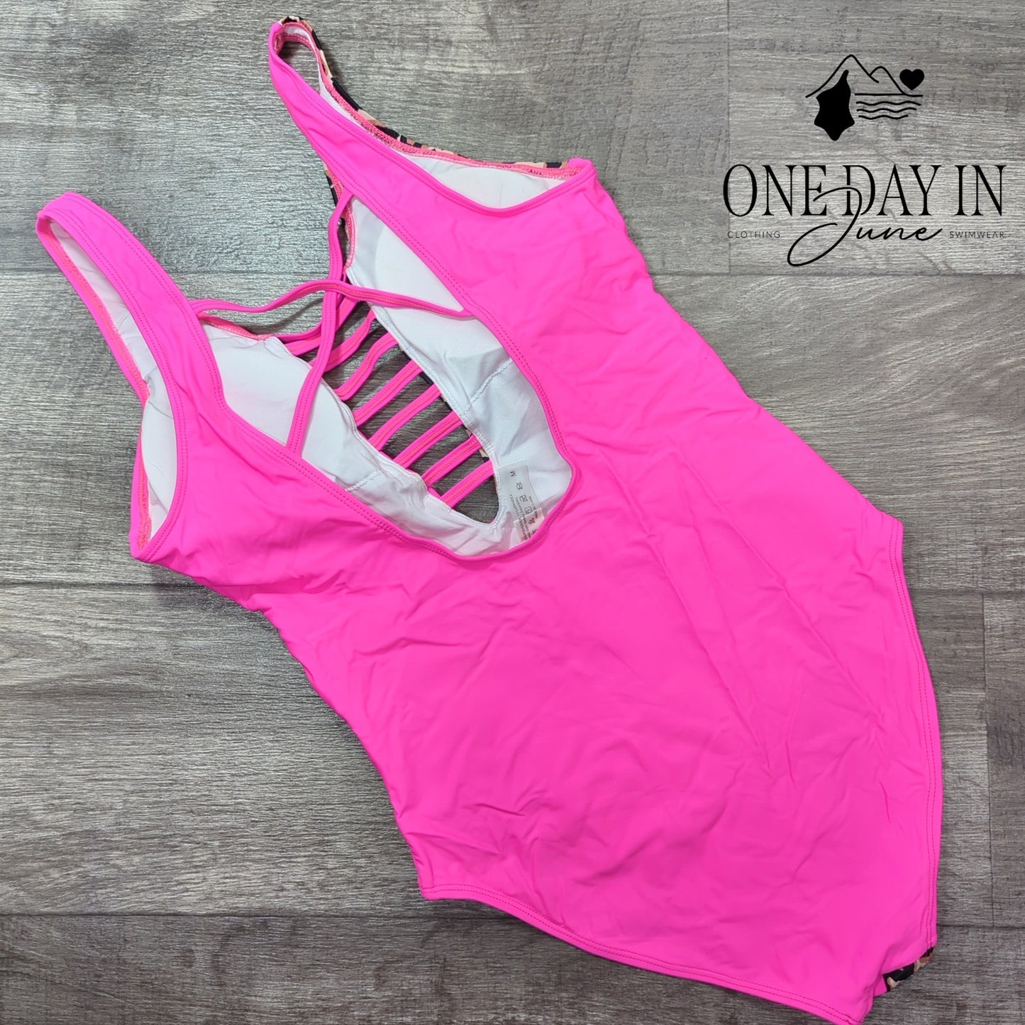 Charmo Cut Out Strappy One Piece Swimsuit Size M