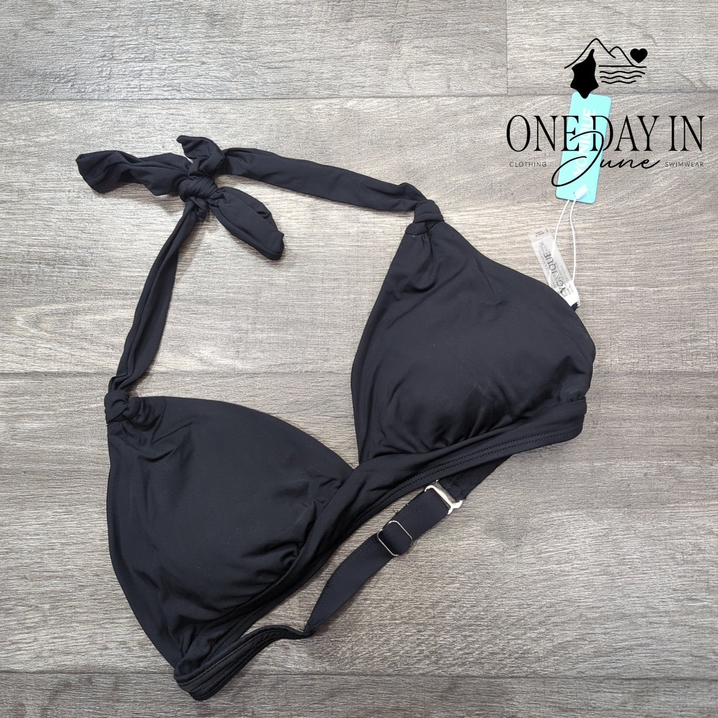 Yonique Halter Molded Cup Bikini Top Size S