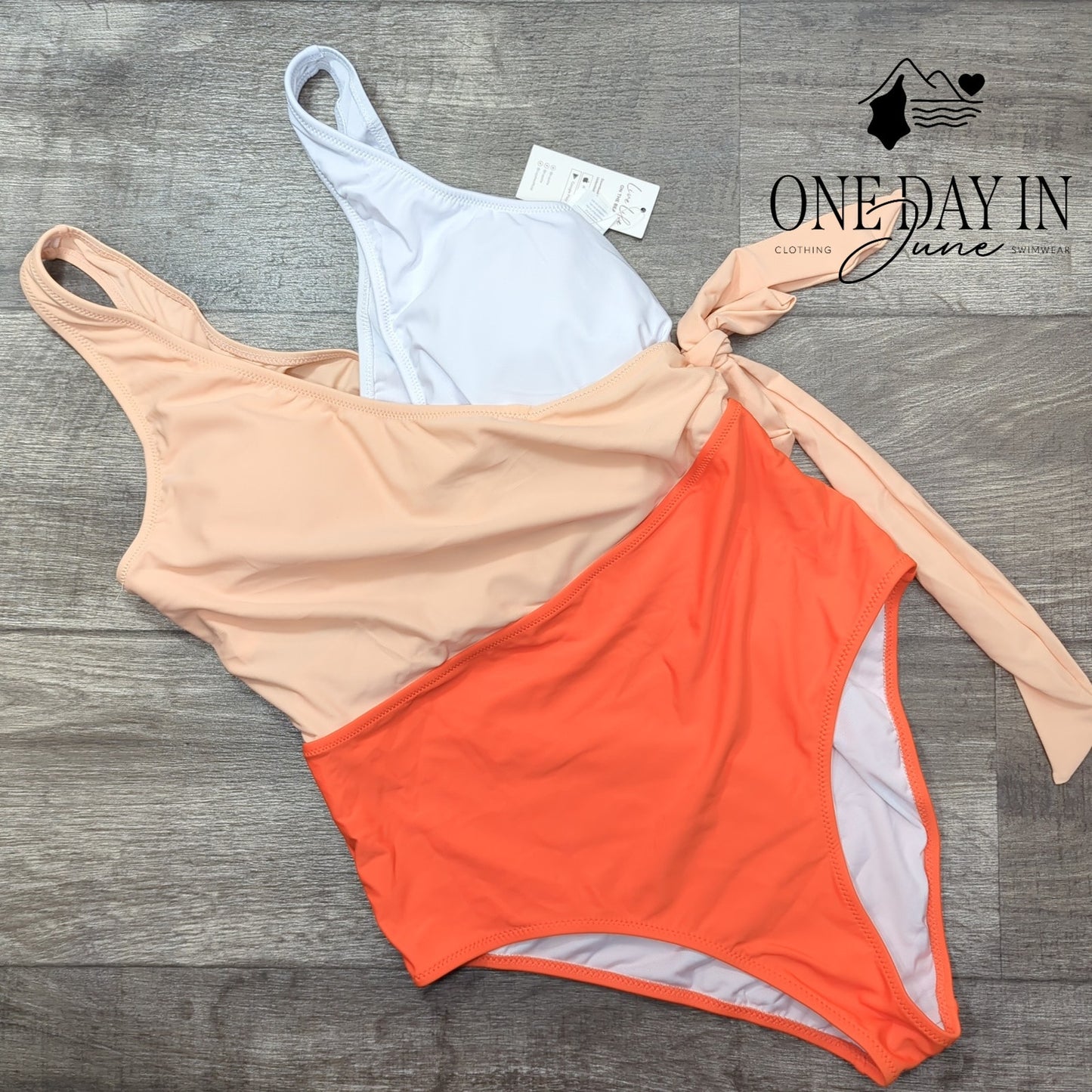 Cupshe Color Block One Piece Swimsuit Size L