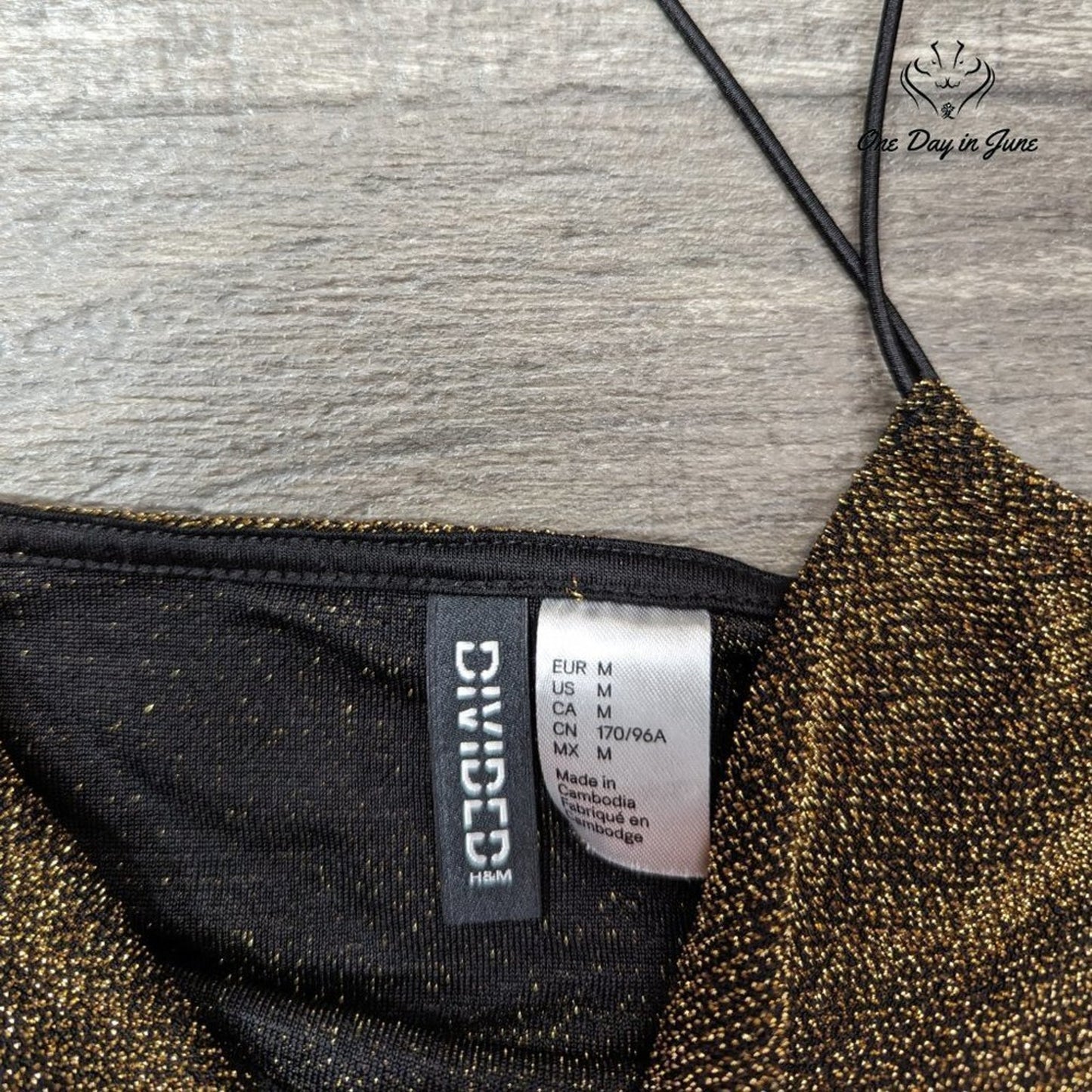 H&M Divided Spaghetti Strap Crop Tank Top Size M