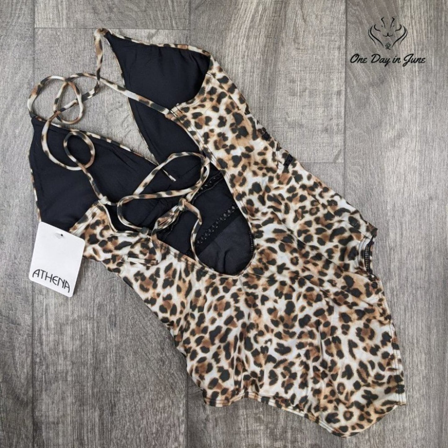 Athena Standard Plunge One Piece Swimsuit Size 6