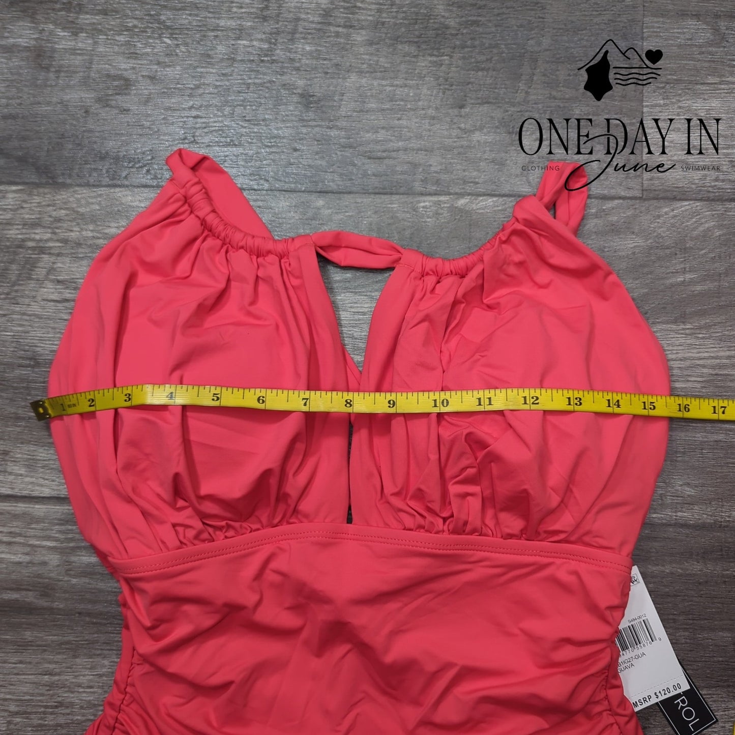 La Blanca High Neck Tummy Control One Piece Swimsuit Size 14