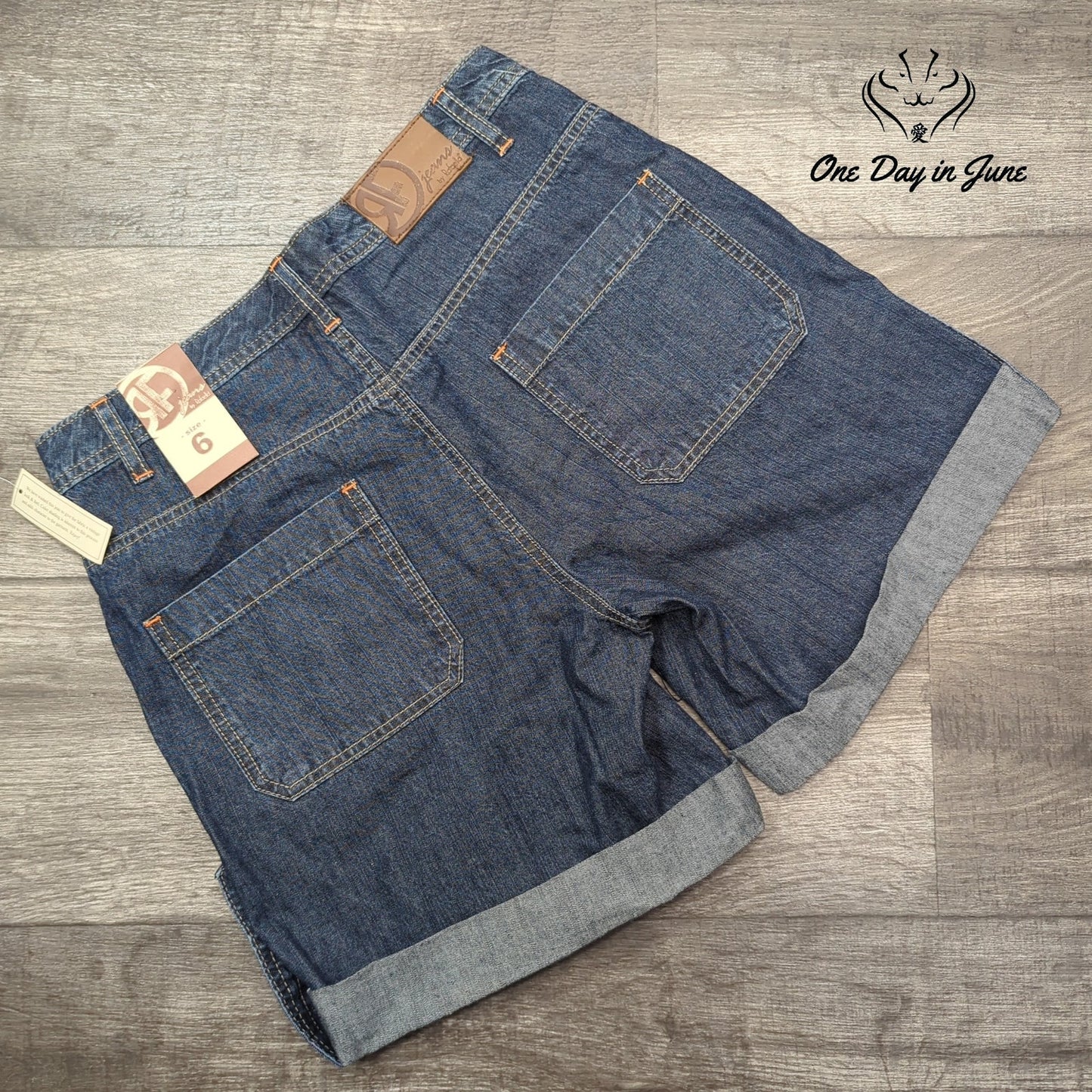 RF Jeans Slub Denim Jean Shorts Size 6