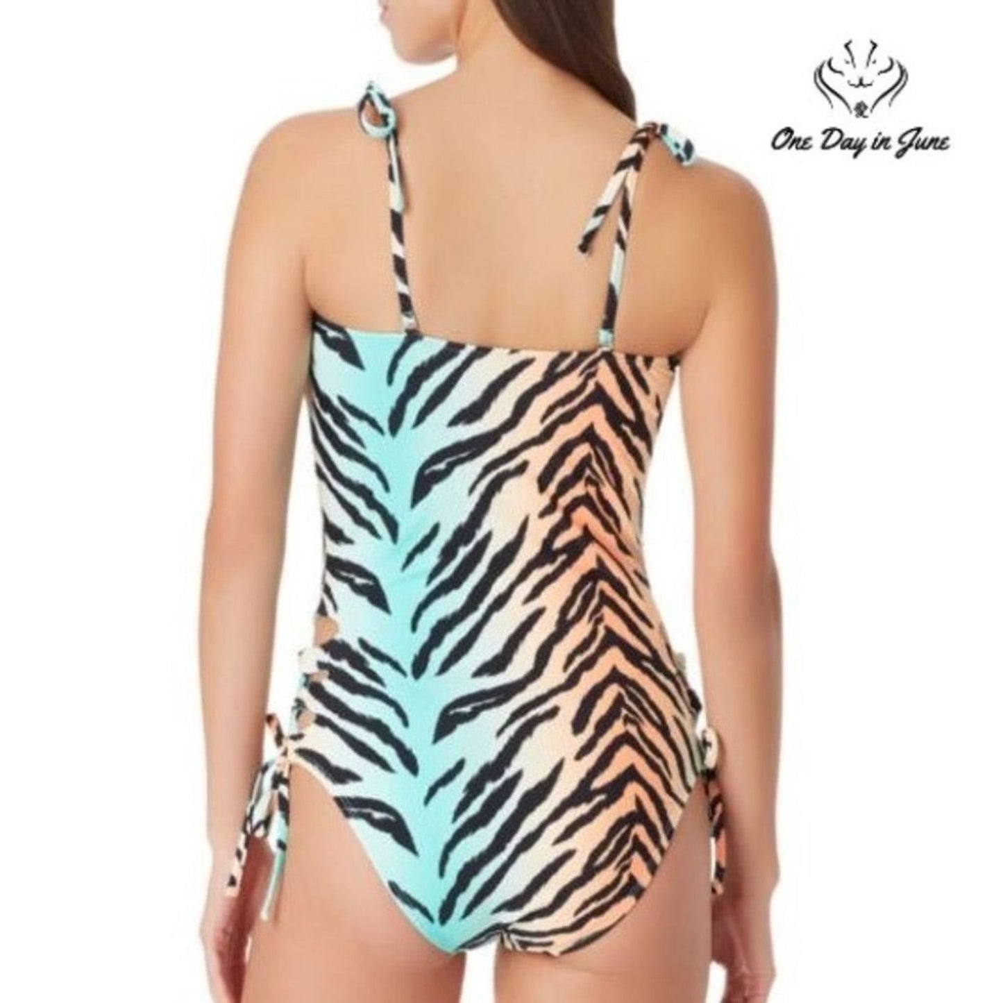 Sugar Beach Tiger Print One Piece Size S