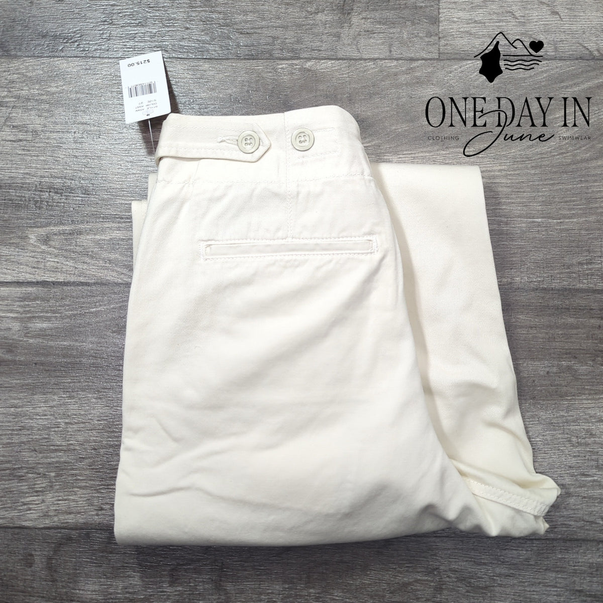 AG Adriano Goldschmied Adel Pleated Crop Trouser Pants Ivory Cream NWT Size 4