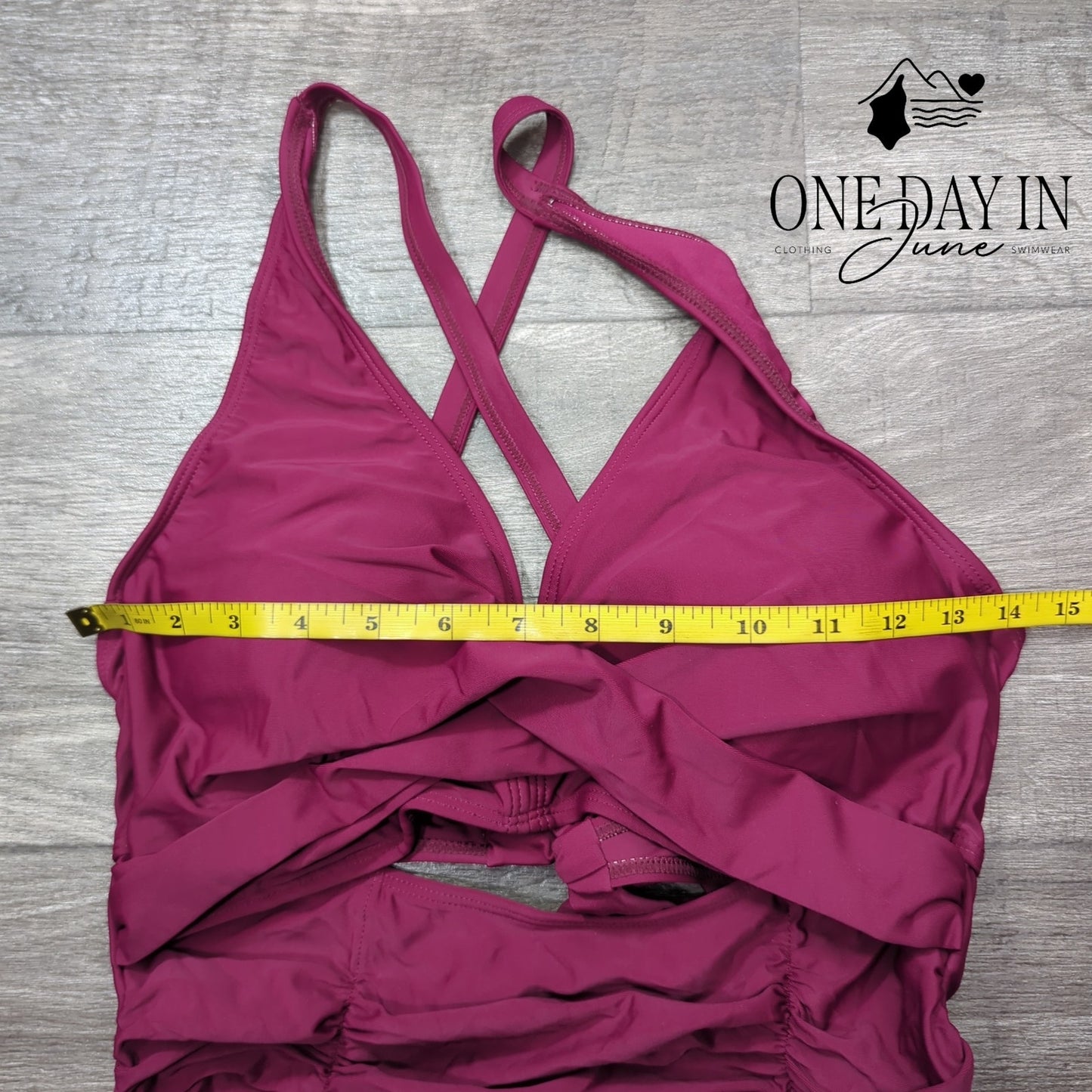 Blooming Jelly Ruched Cutout One Piece Swimsuit Size M