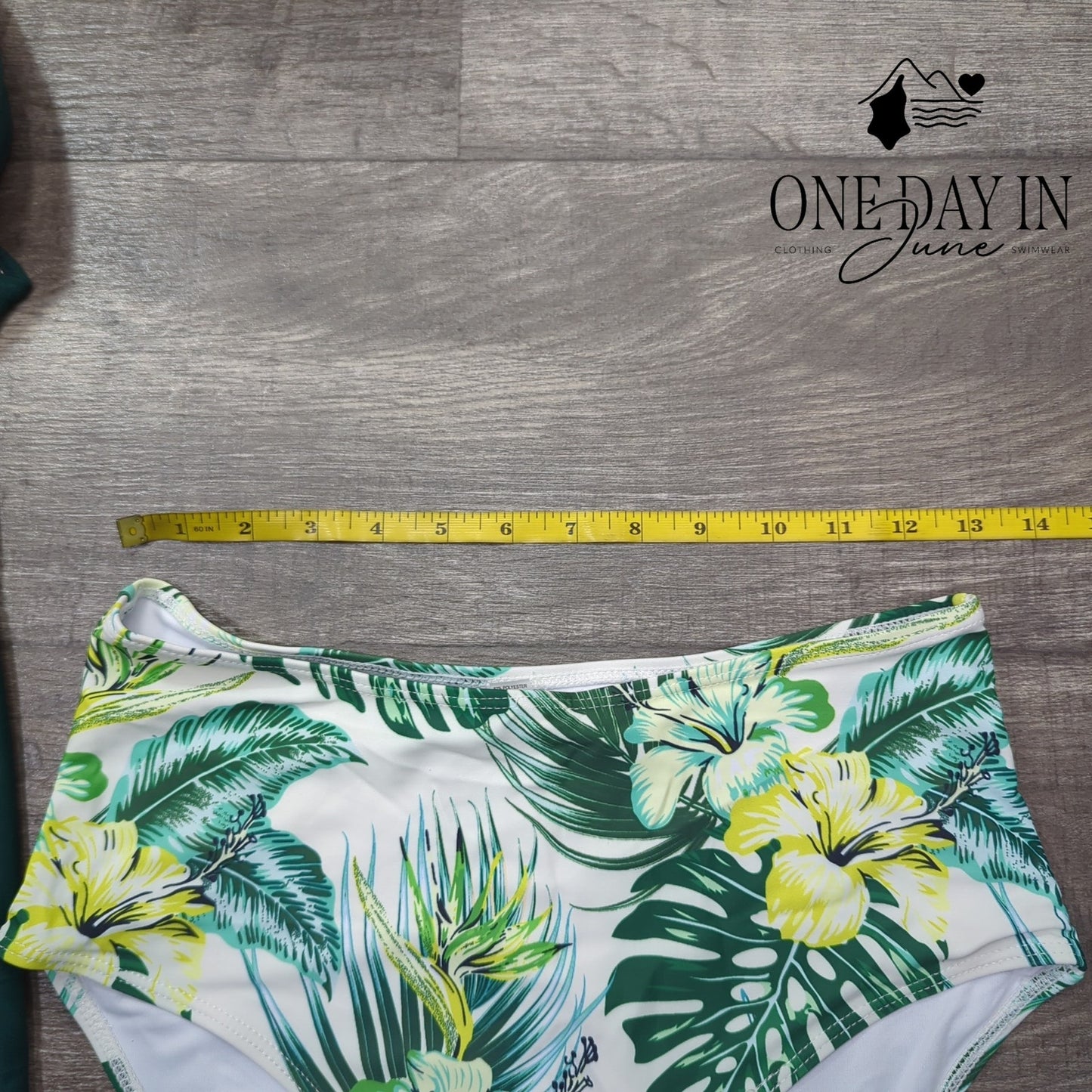 Suuksess Drawstring Tropical Tankini Swimsuit Size M