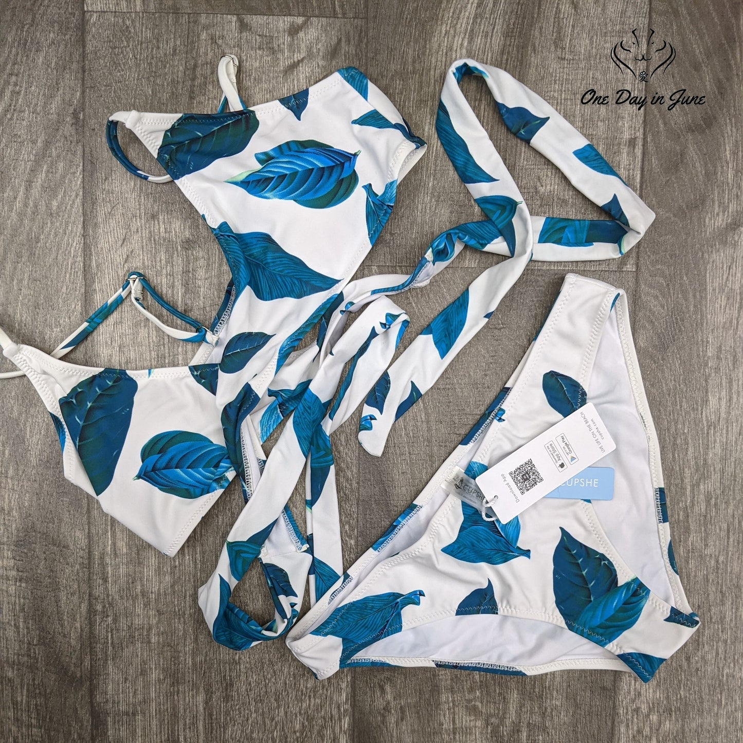 Cupshe Low Rise Crisscoss Bikini Swimsuit Size S