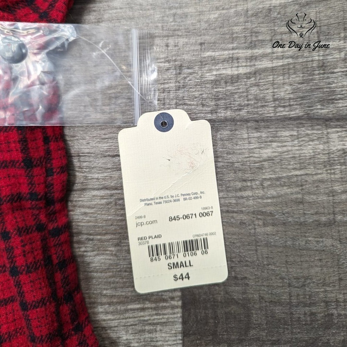 St. John's Bay Button Up Long Sleeve Flannel Shirt Size S