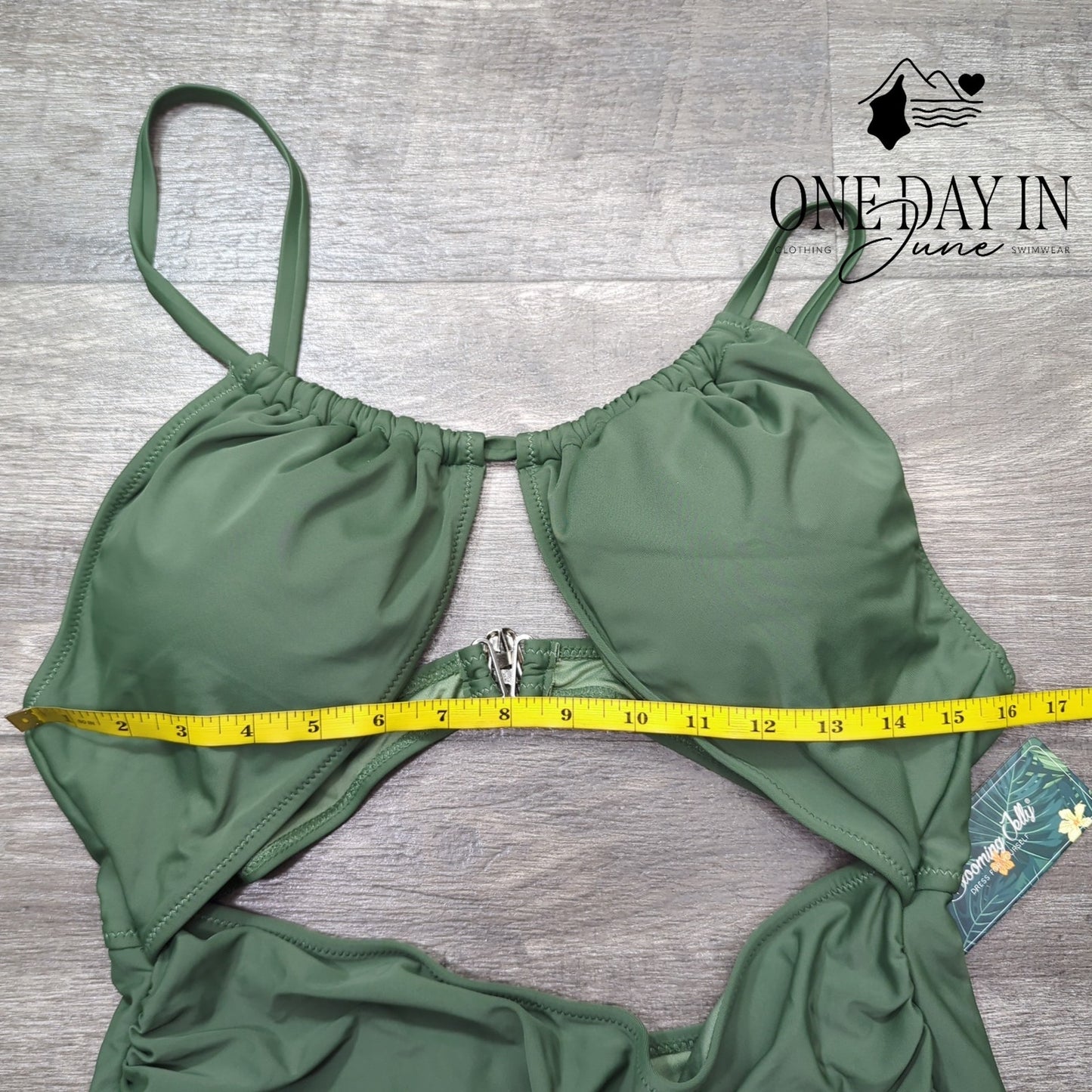 Blooming Jelly Tummy Control Cut Out One Piece Swimsuit Size 2XL