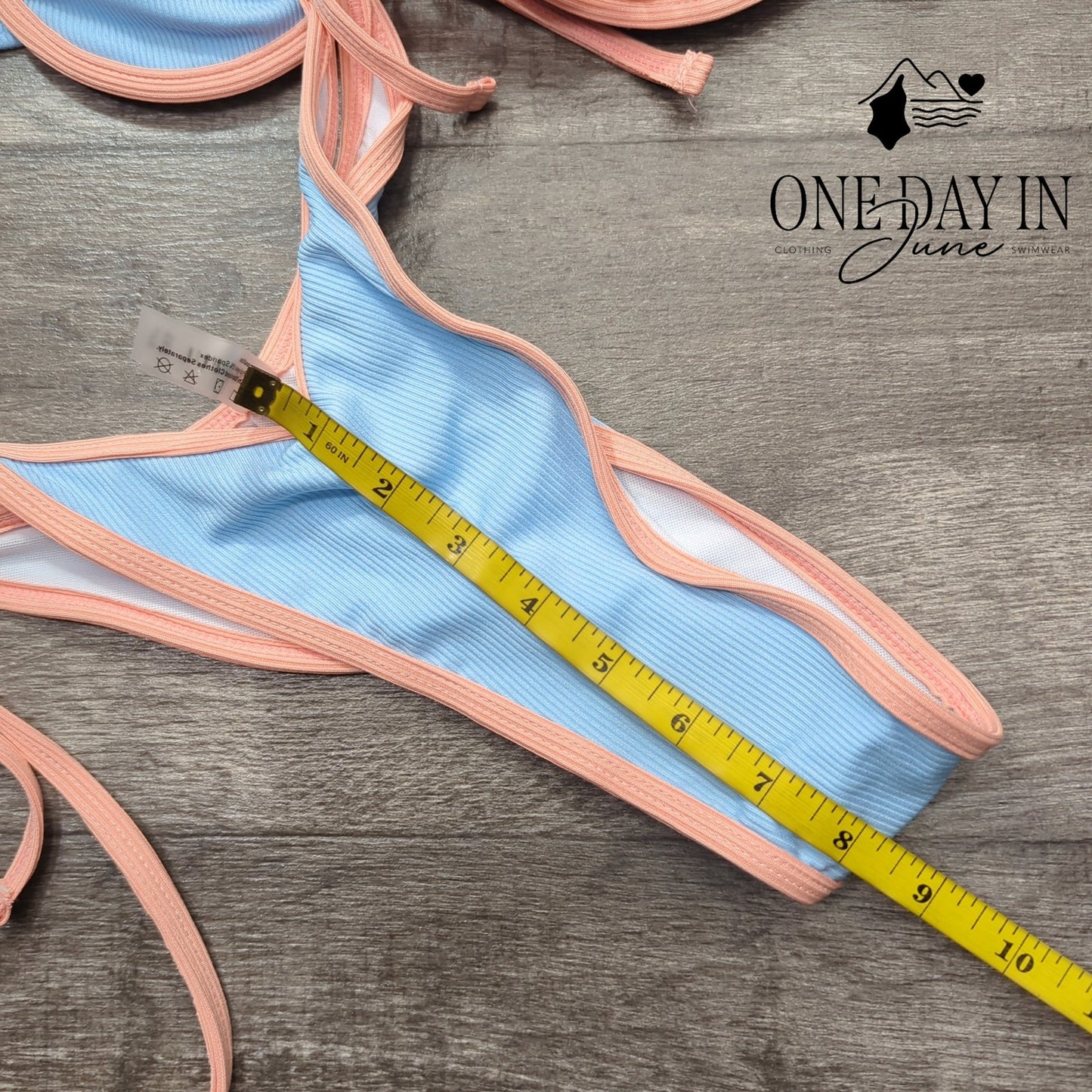 Zaful Underwire Tie Side Cheeky Bikini Swimsuit Size M