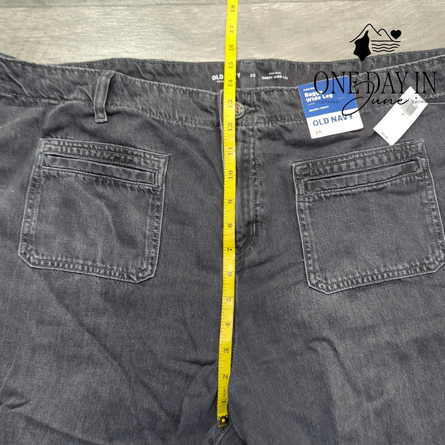 Old Navy High Rise Baggy Wide Leg Jeans Size 20