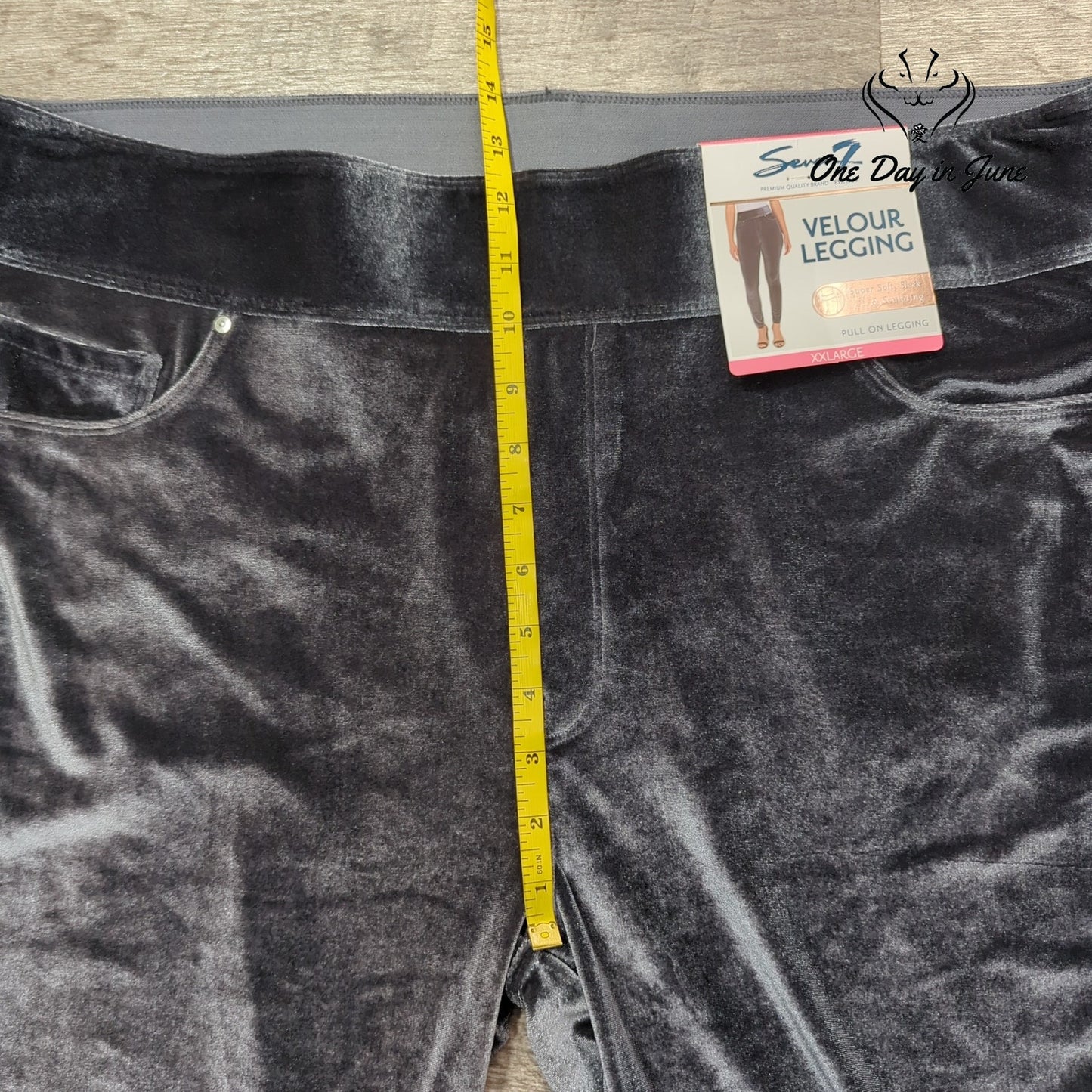 Seven7 Comfort Waist Velour Legging Pants Size XXL
