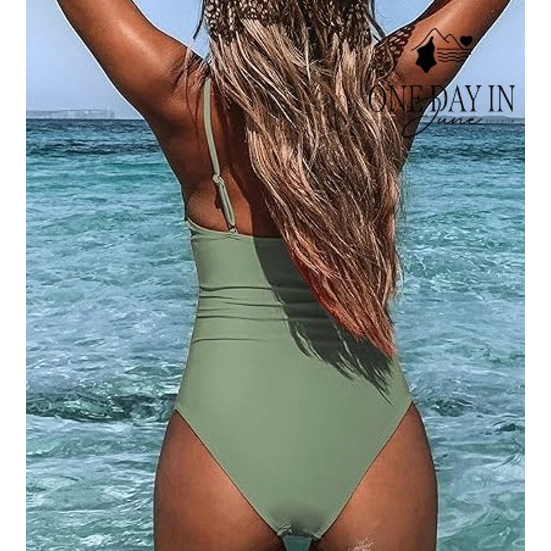 Cupshe Tummy Control One Piece Swimsuit Size S