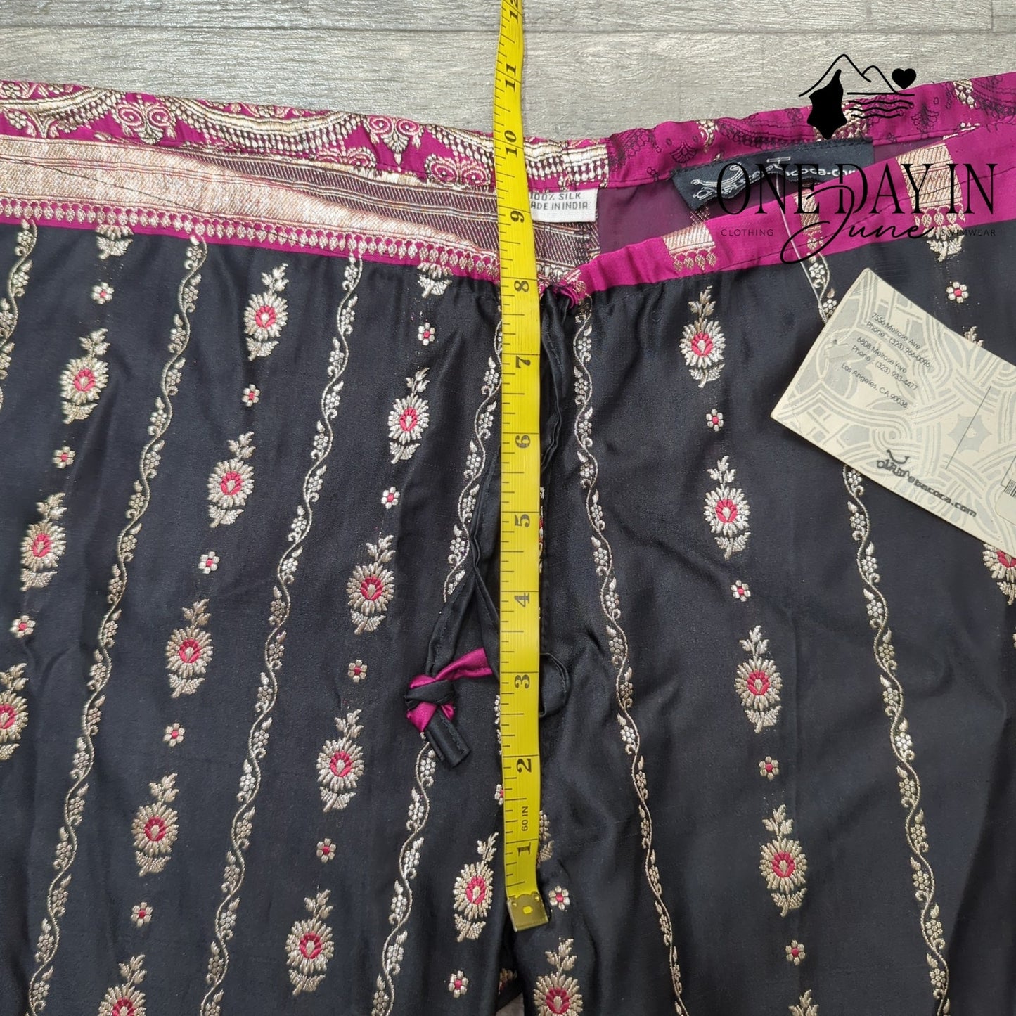 Bacoca Silk Cropped Pants Size M