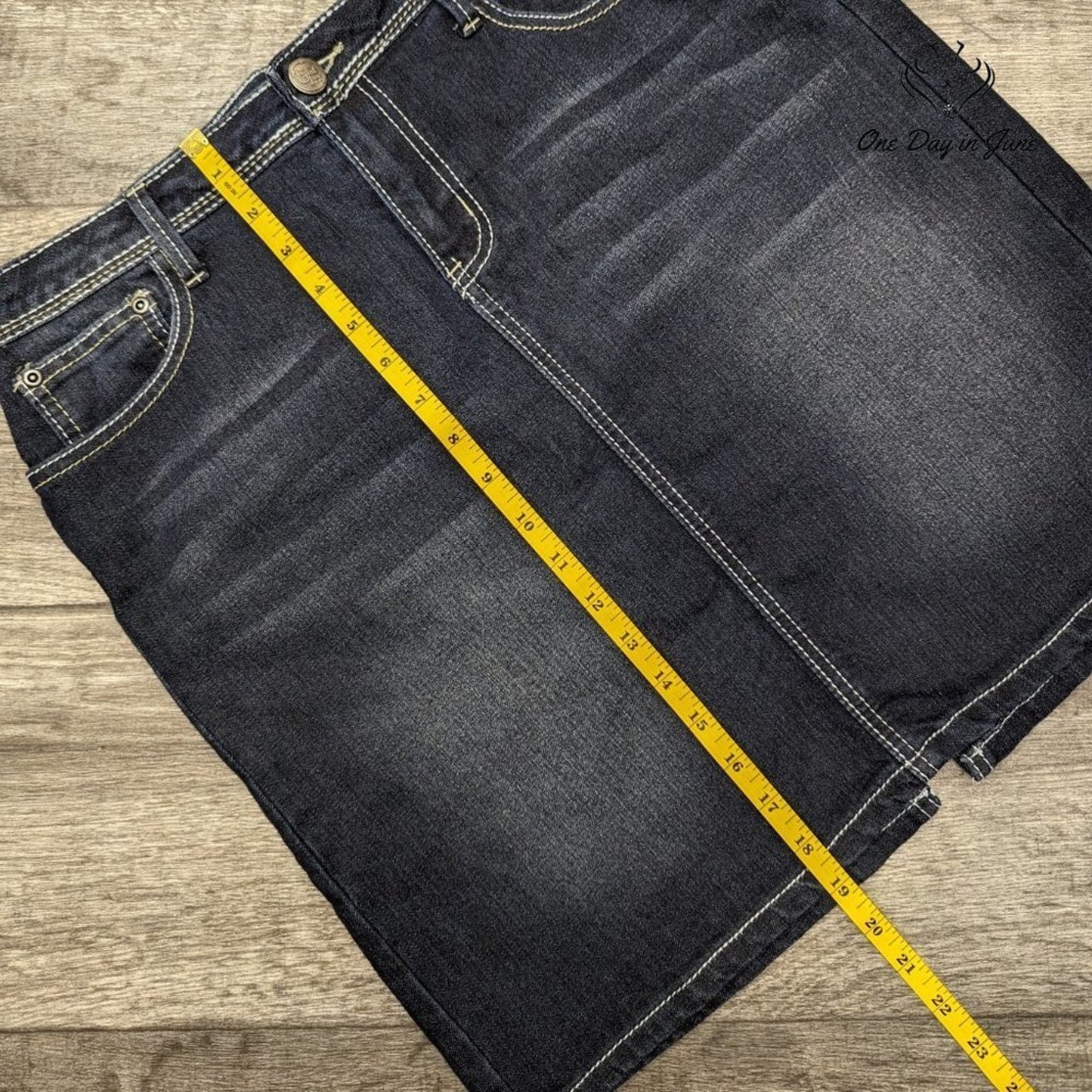 Earl Jean Petite Denim Mini Skirt Size 10P