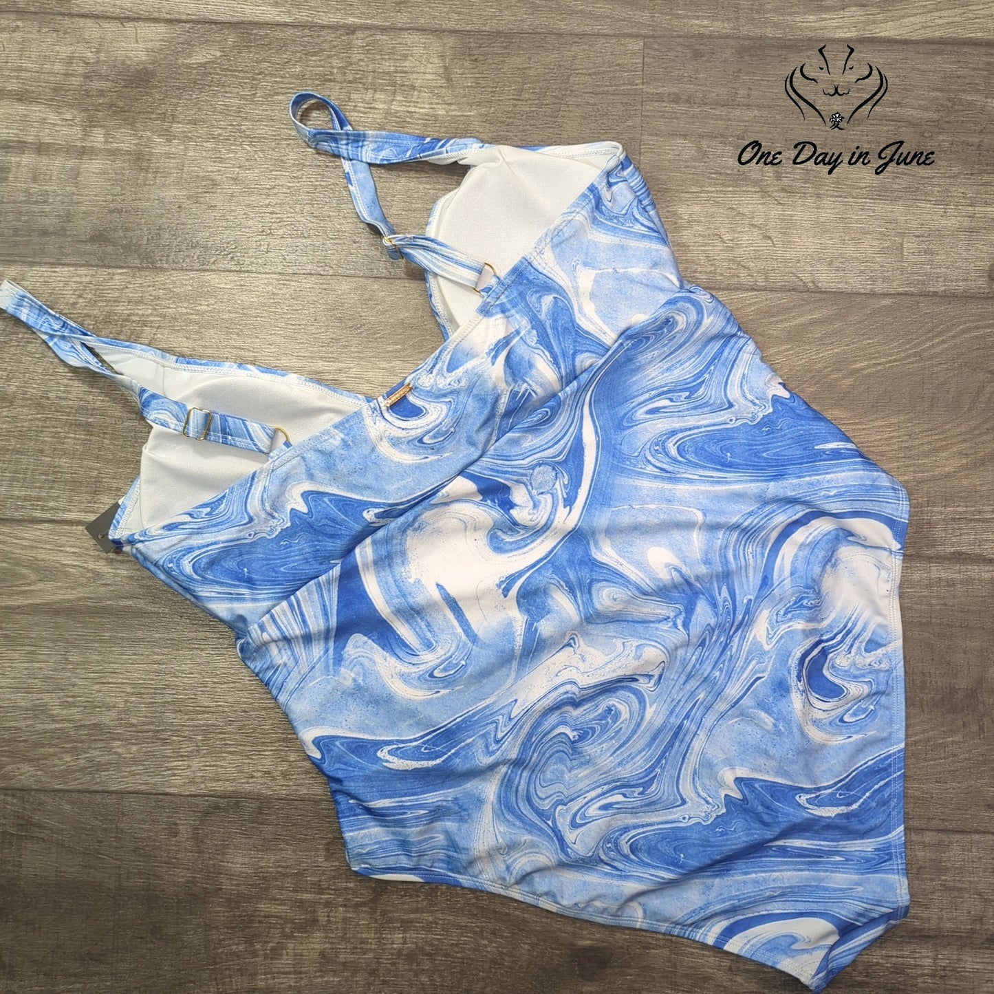 Nicole Miller Plus Size Sweatheart One Piece Swimsuit Size 3X