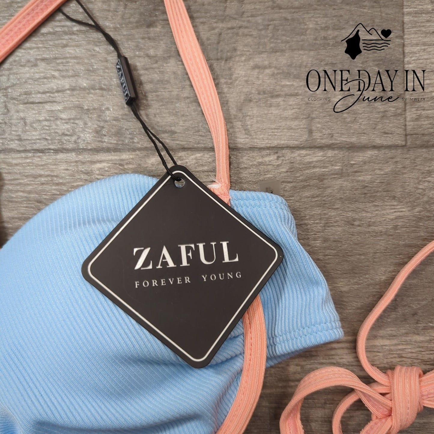 Zaful Underwire Tie Side Cheeky Bikini Swimsuit Size M