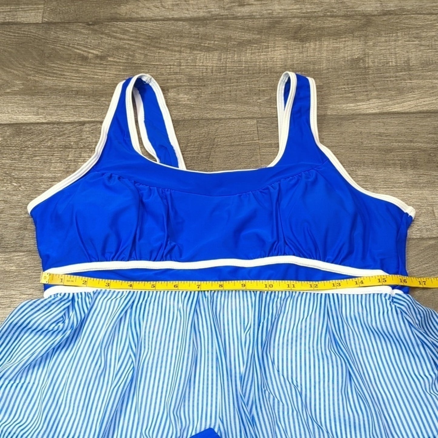LALAGEN Racerback Tankini Swimdress Size L