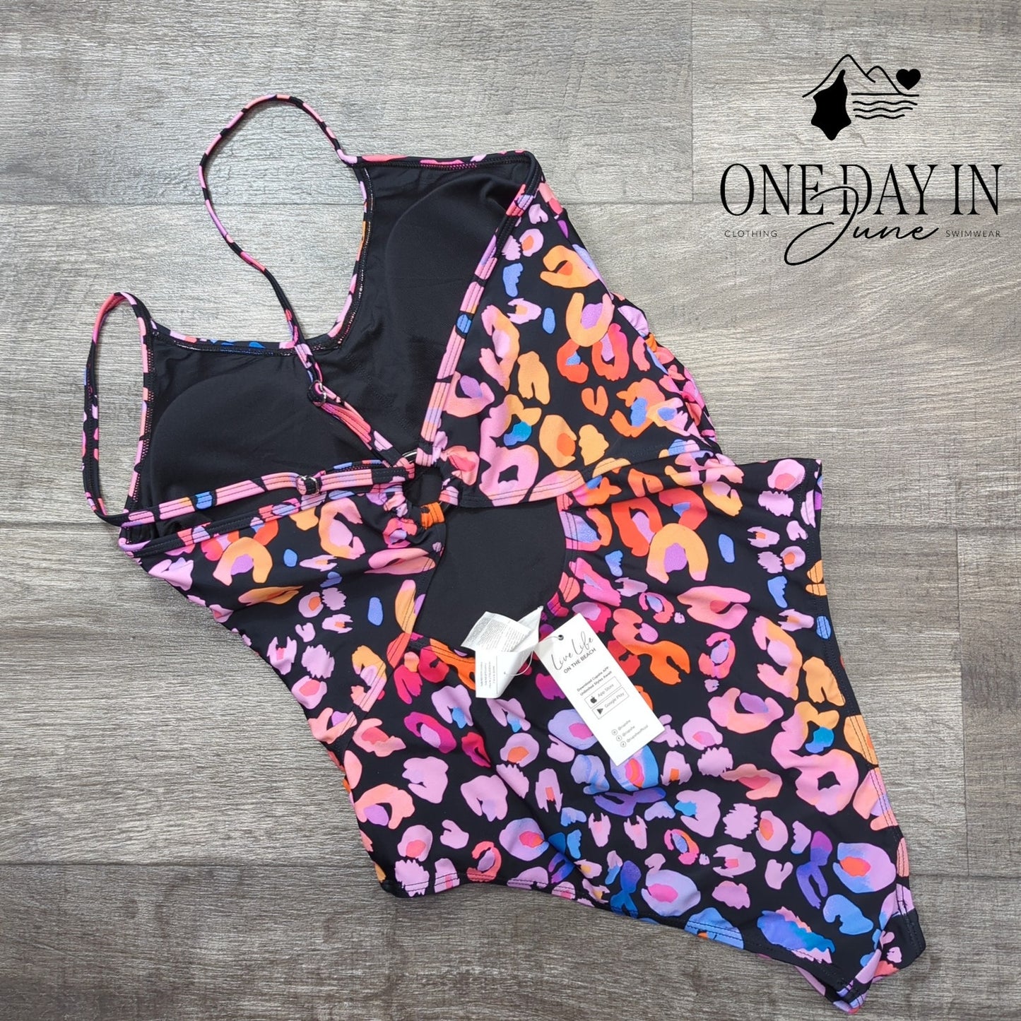 Cupshe Ring Back Tummy Control One Piece Swimsuit Size M