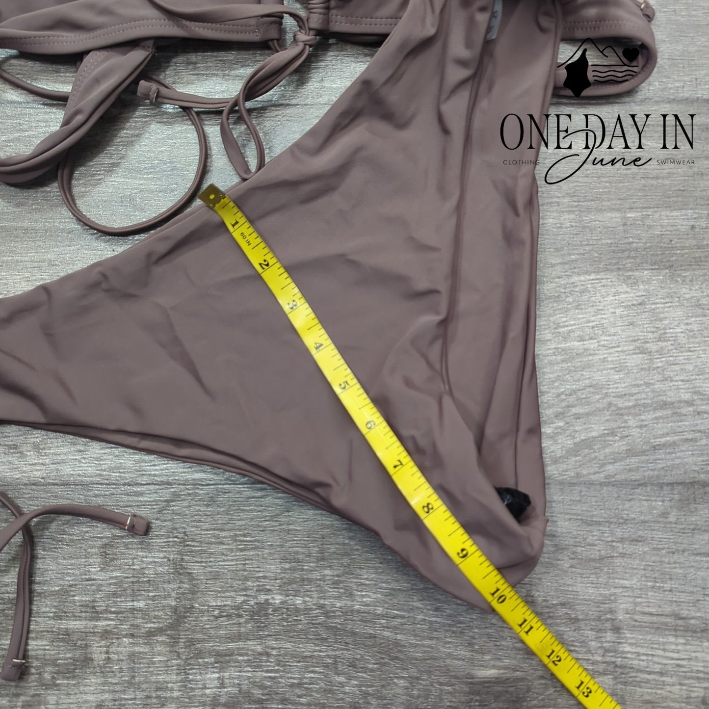 Zaful Tie Back Tie Side Bikini Swimsuit Size XL