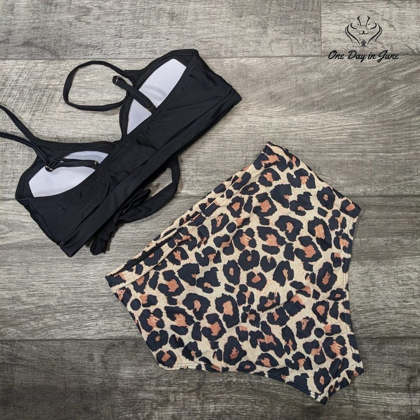 Tempt Me Criss Cross Tie Back Bikini Swimsuit Size S