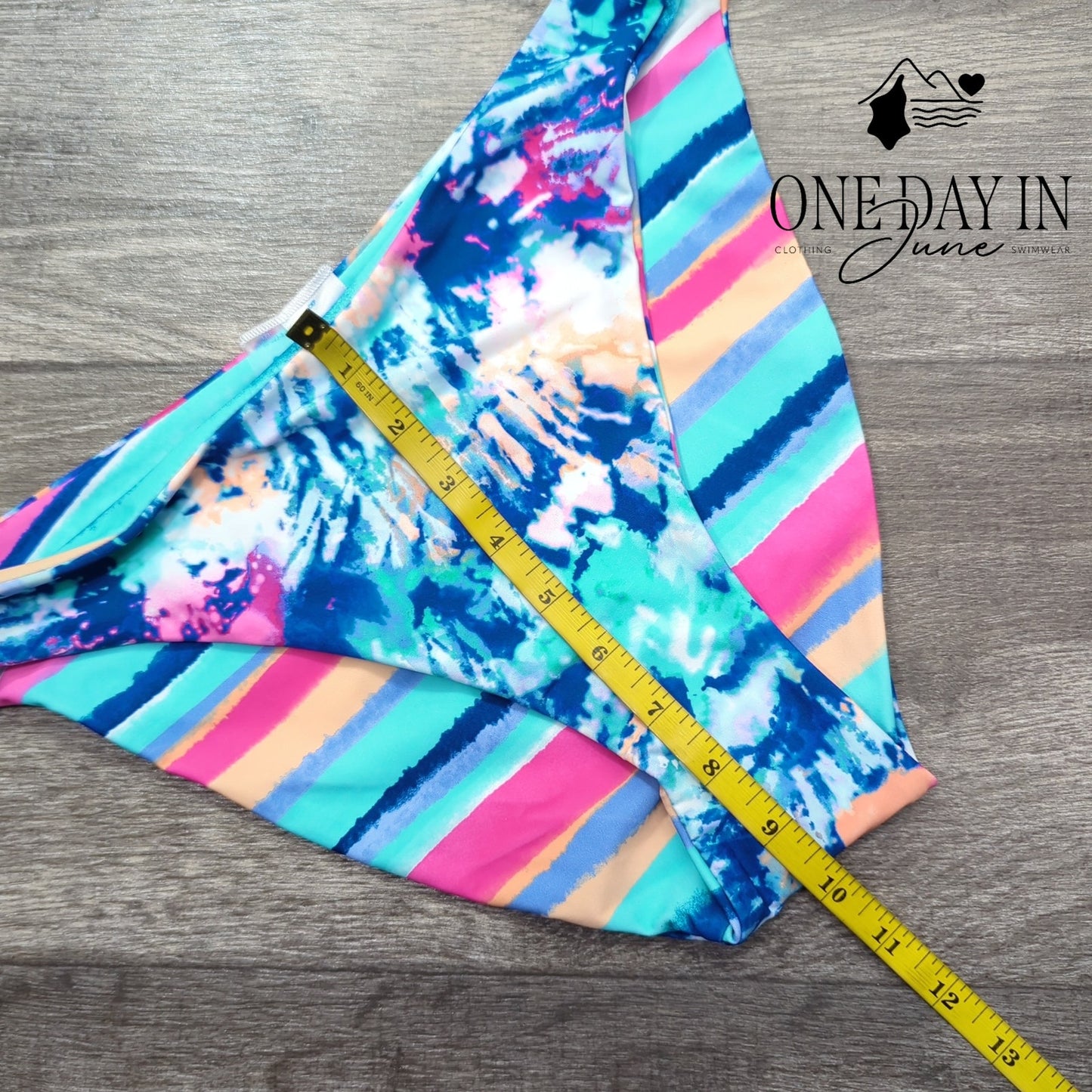 Decree High Leg Reversible Bikini Bottom Size L