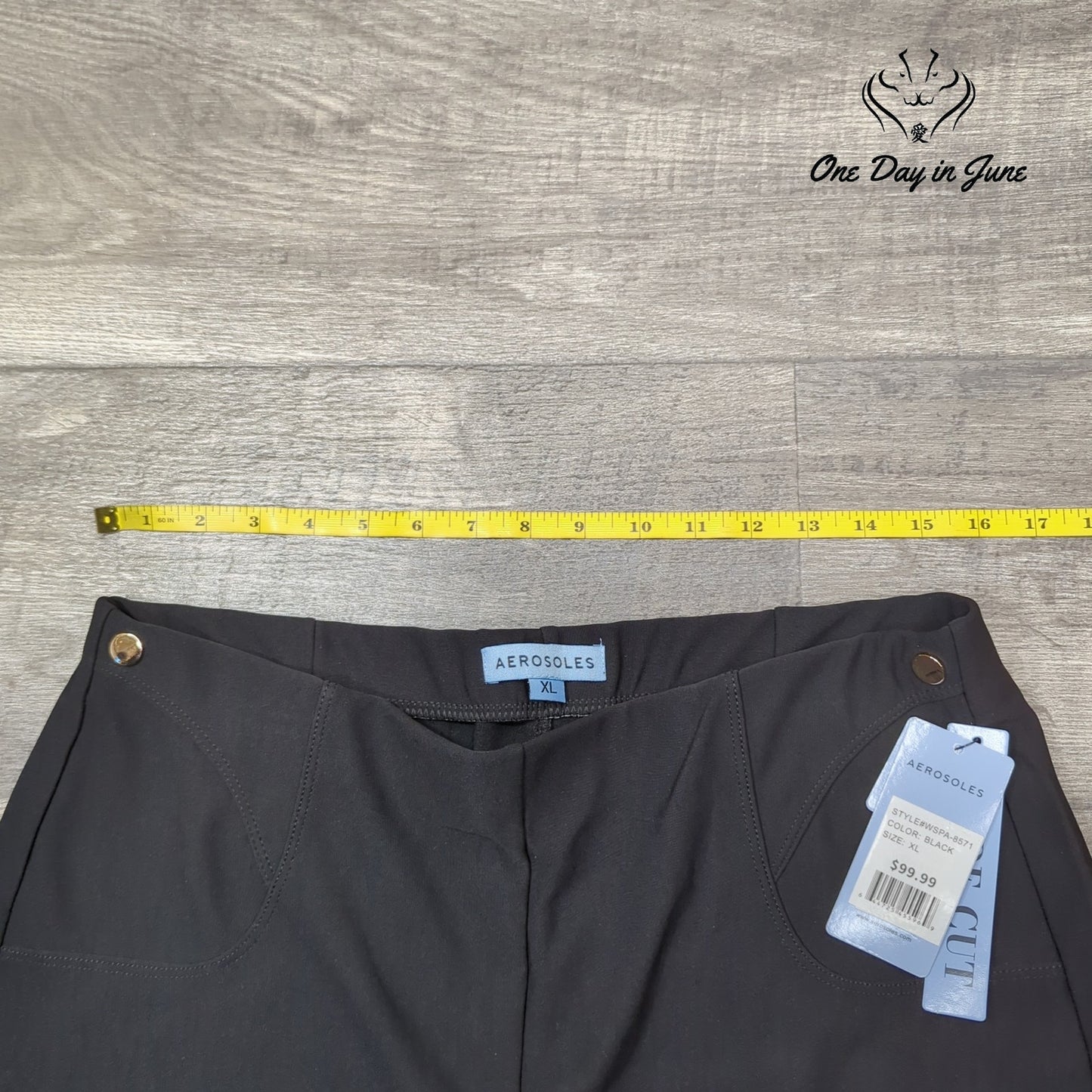 Aerosoles Wide Cut Pull On Pants Size XL
