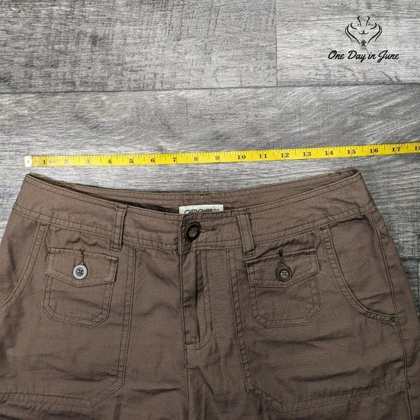 Cherokee Flat Front Shorts Size 8