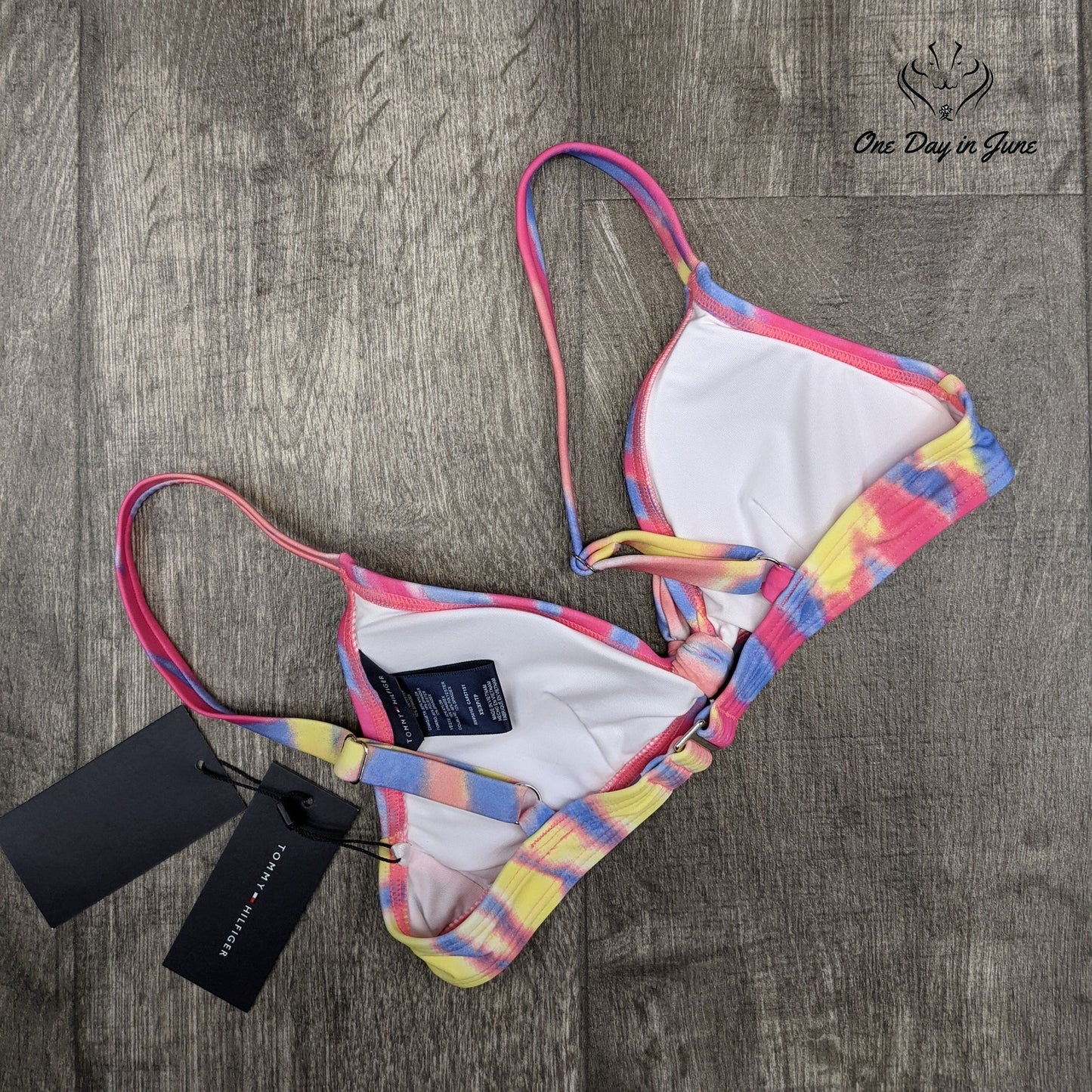 Tommy Hilfiger Tie Knot Bikini Top Size XS