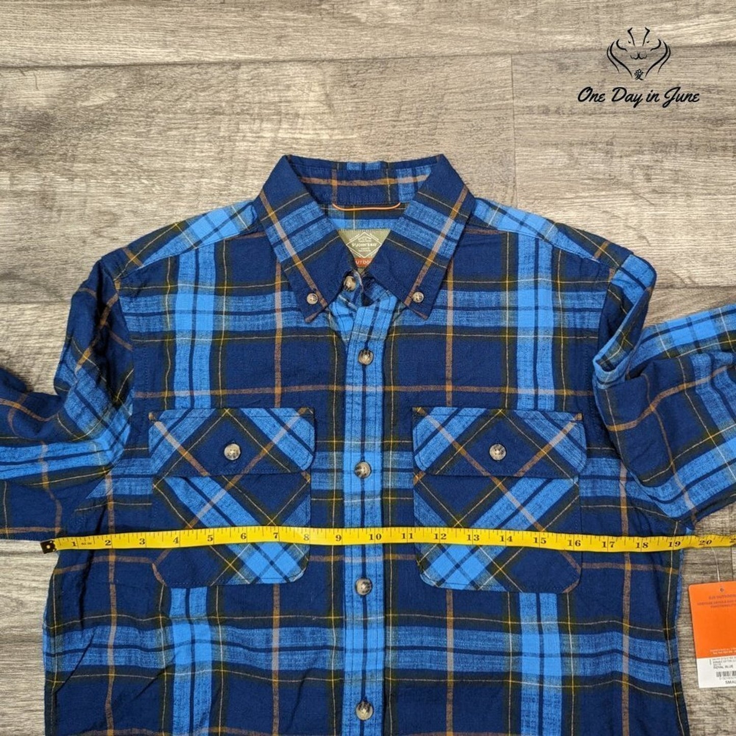 St. John's Bay Outdoor Durable Cotton Button Down Shirt Size S