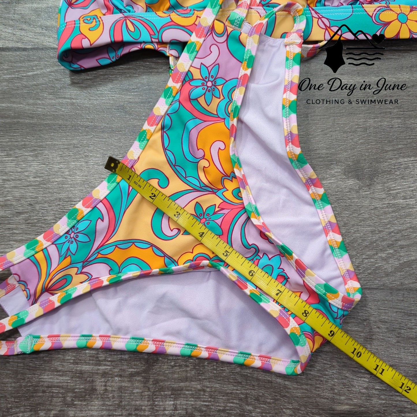 Cupshe Strappy Floral Bikini Swimsuit Size S