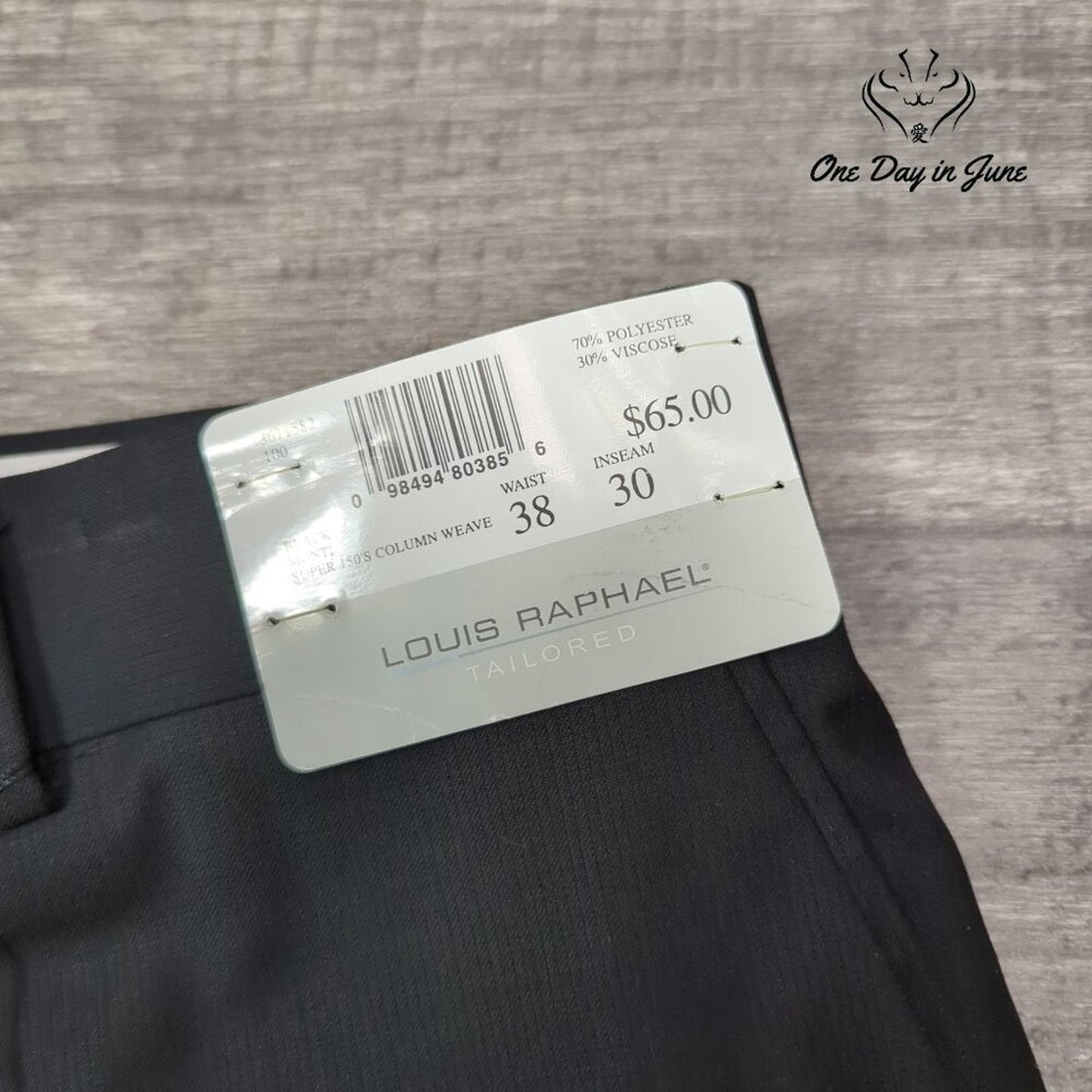 Louis Raphael Rosso Column Weave Dress Pants Size 38X30