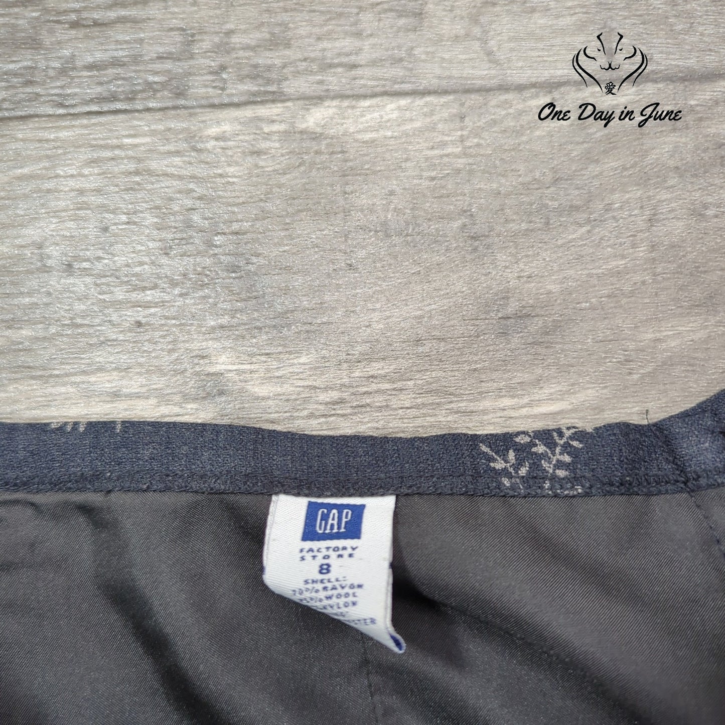 Gap Wool Blend Midi Skirt Size 8