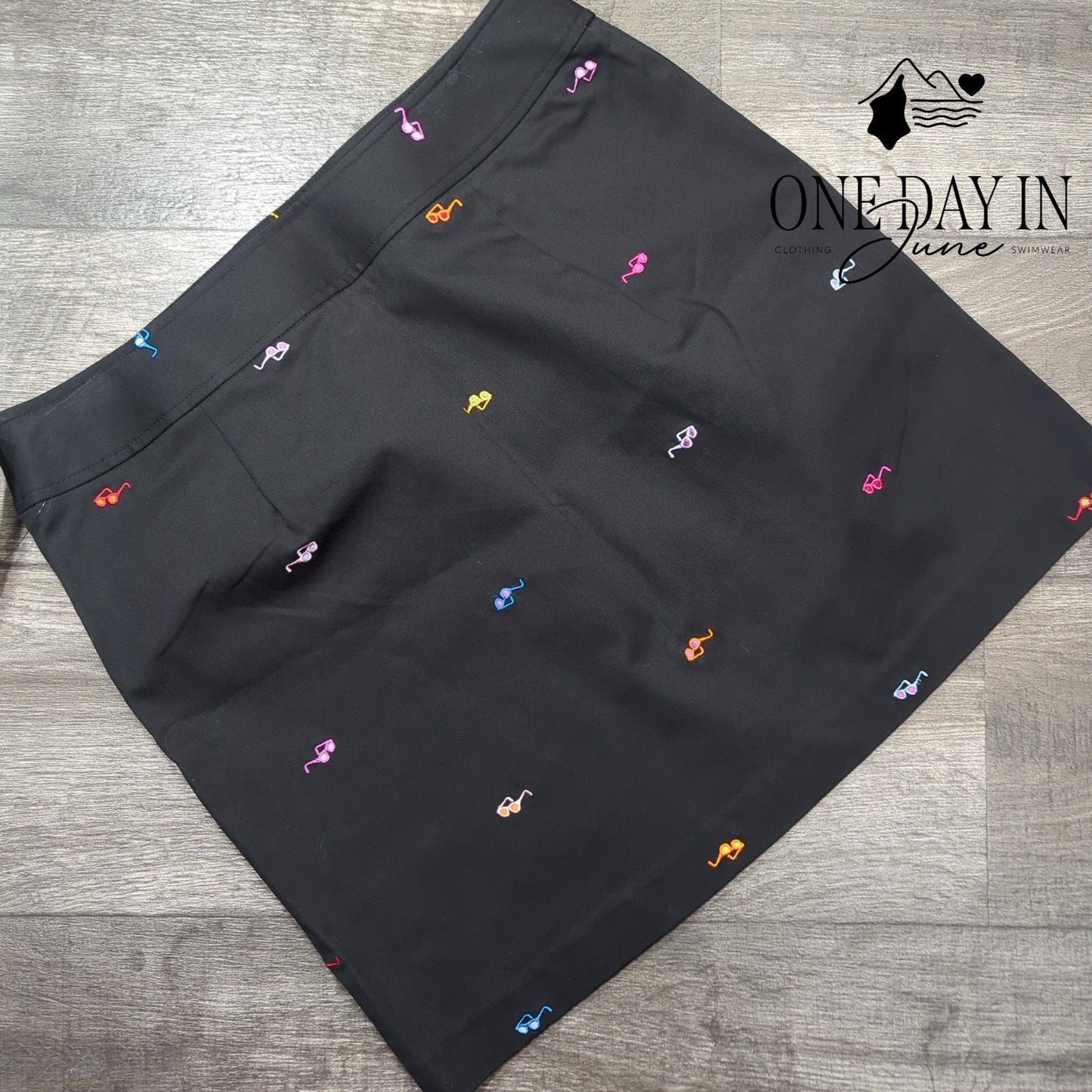 Rafaella Embroidered Mini Skirt Size 12
