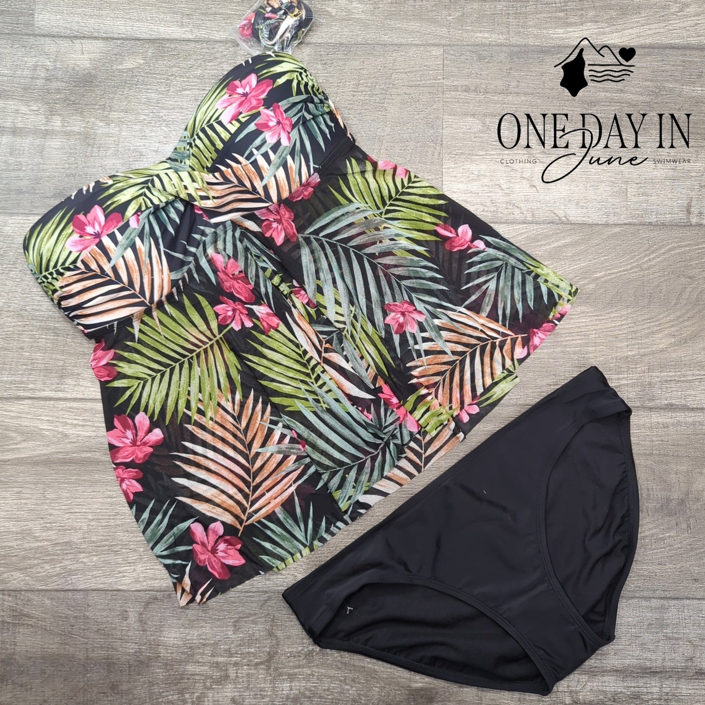 Kokokini Tropical Molded Cup Bikini Swimsuit Size L