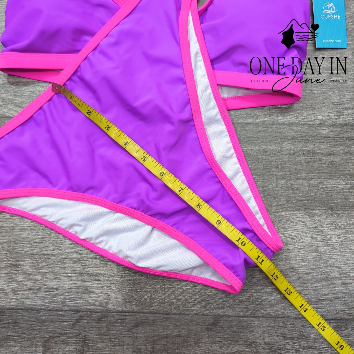 Cupshe High Cut Keyhole Bikini Swimsuit Size M