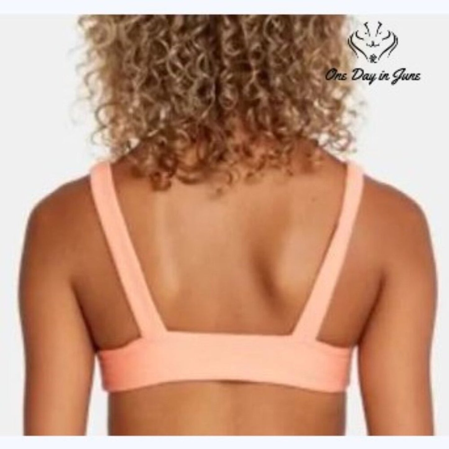 RVCA The Jolla Tie Front Bikini Top Size XS