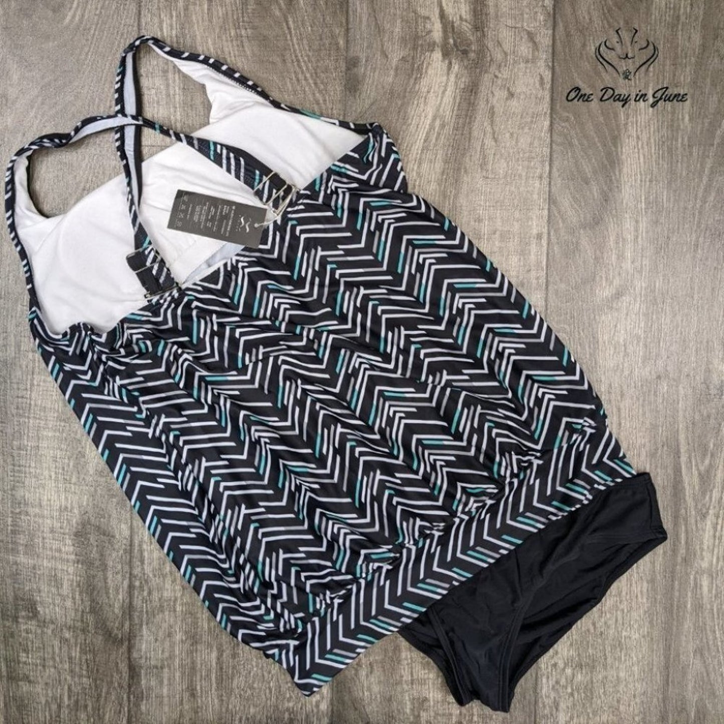 Bikinx Geo Tankini Swimsuit Size S