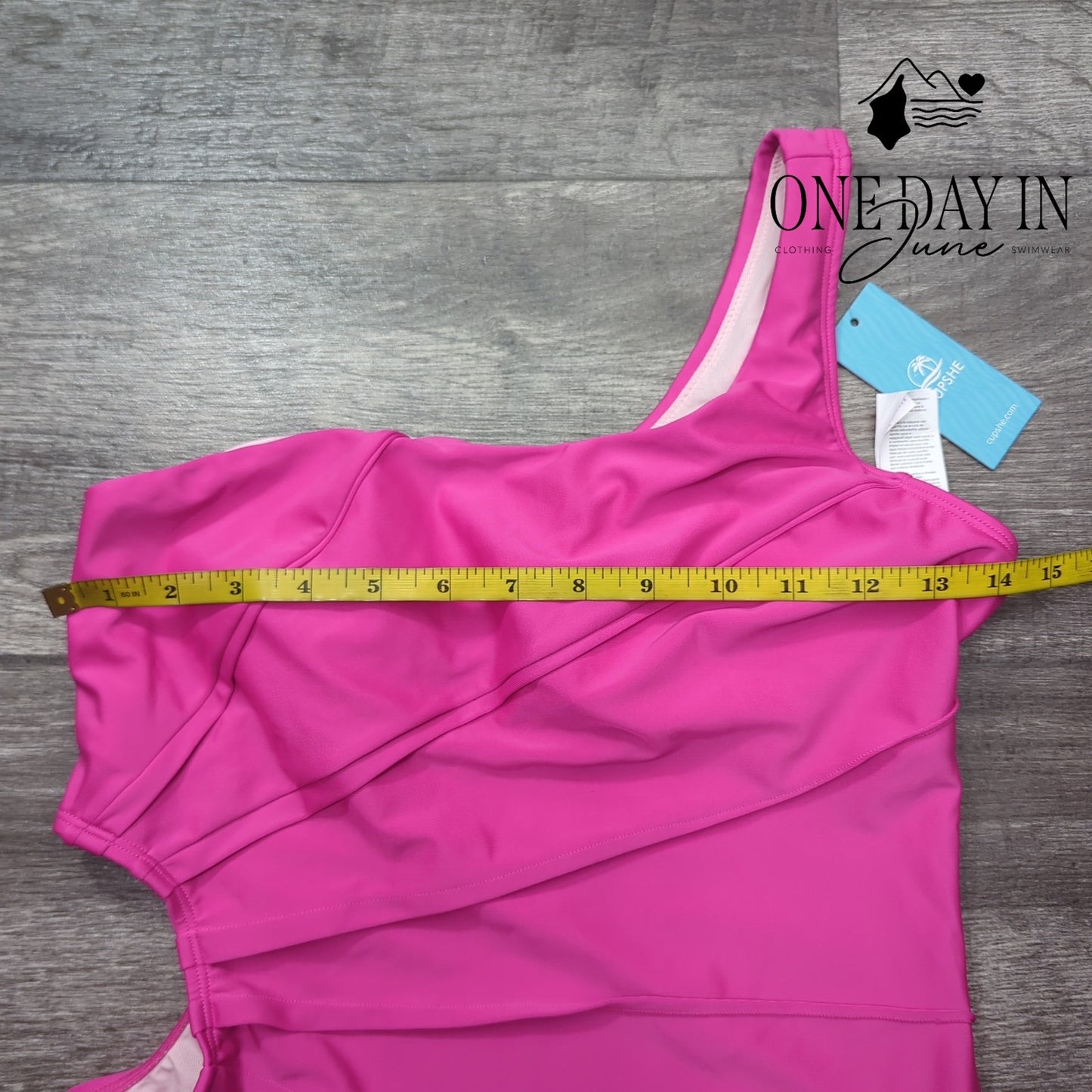 Cupshe One Shoulder Cut Out One Piece Swimsuit Size M