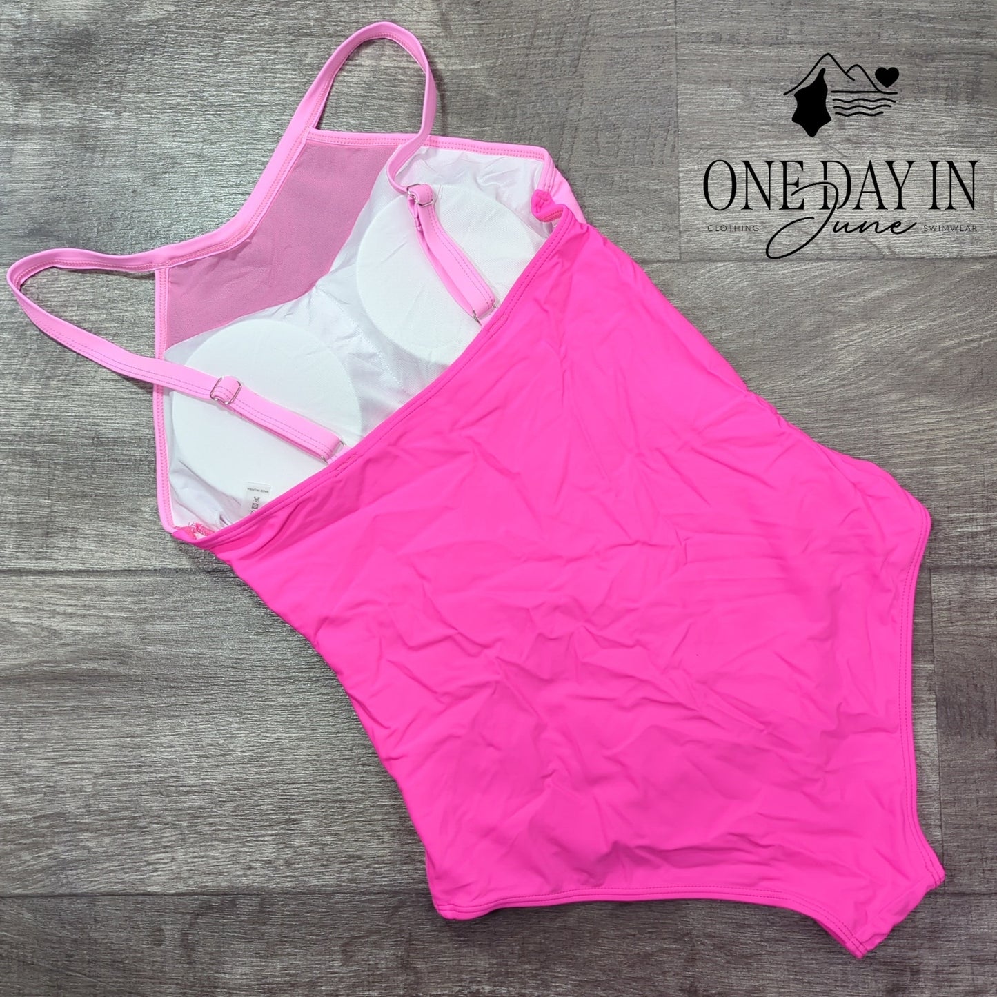 CharmLeaks High Neck Mesh One Piece Swimsuit Size L