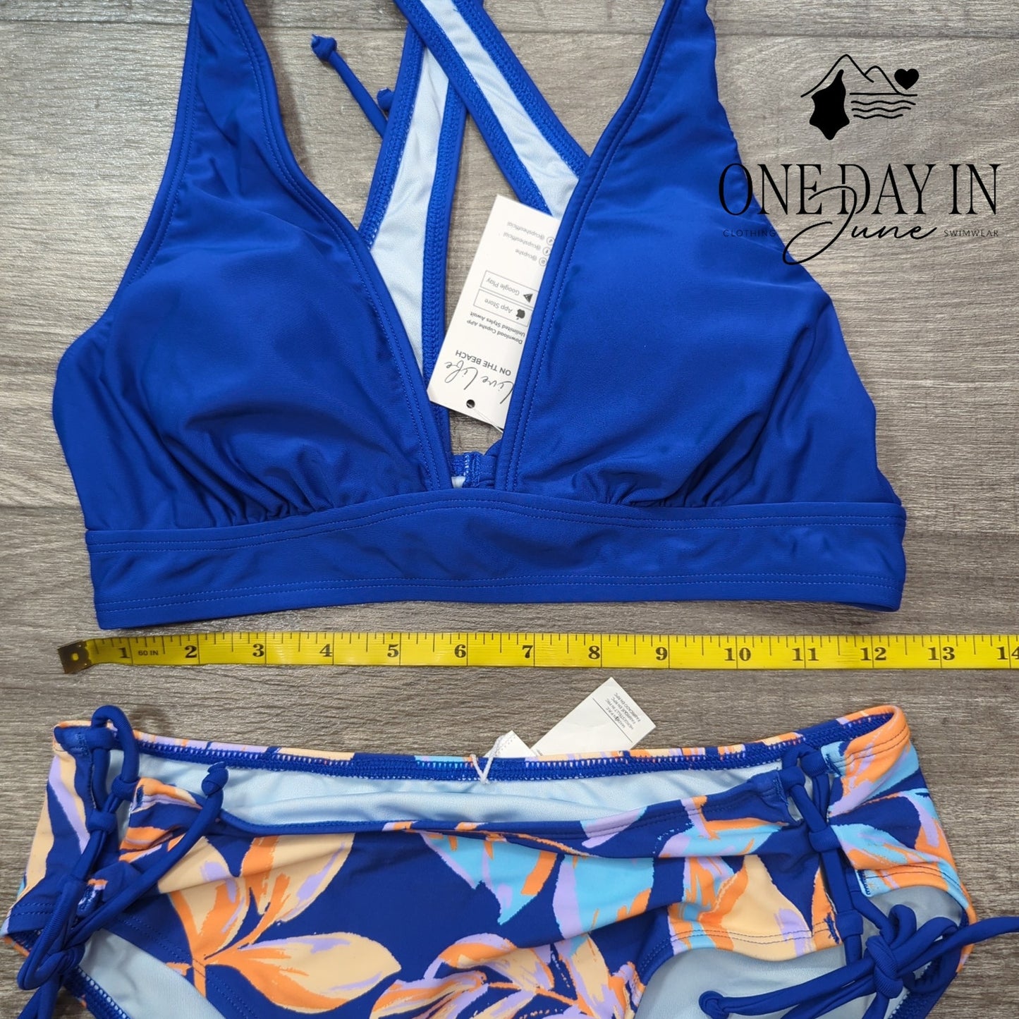 Cupshe Tie Back Tie Side Bikini Swimsuit Size S