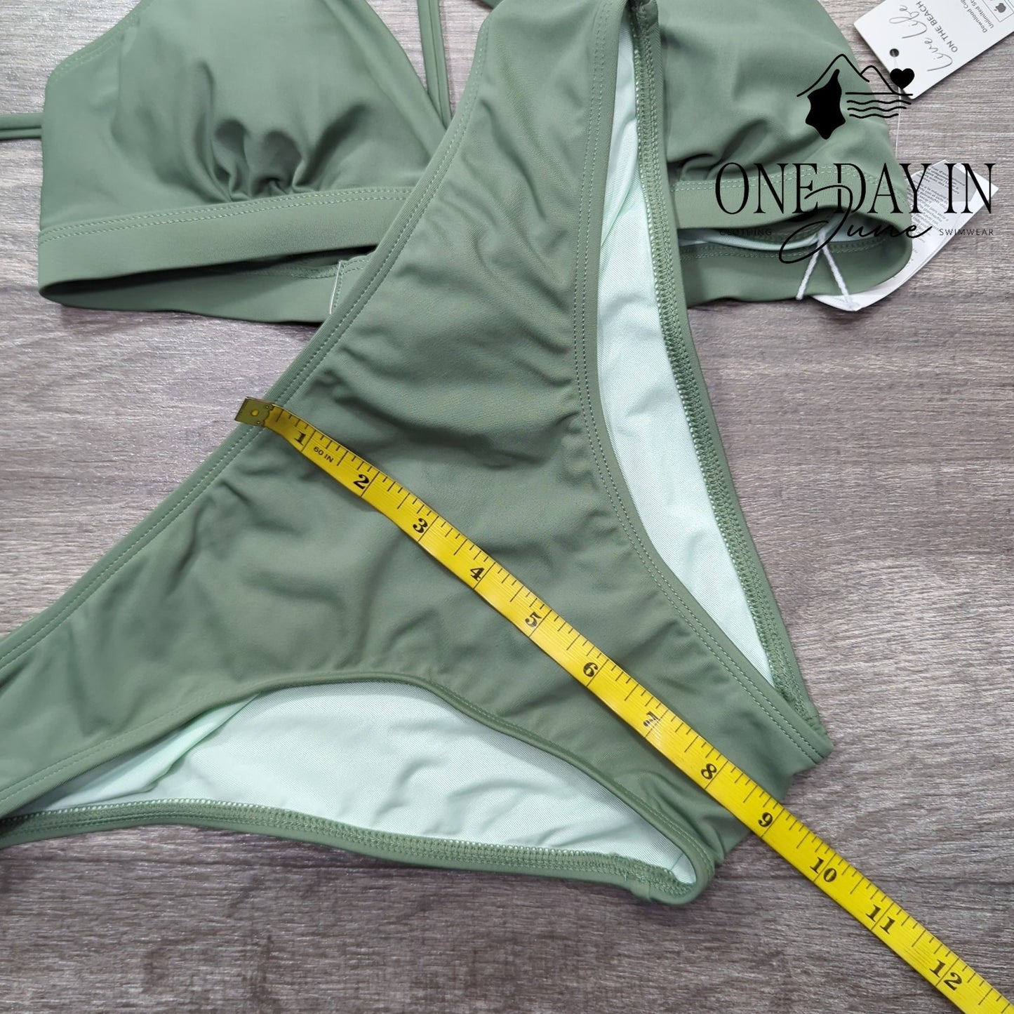 Cupshe Tie Back Triangle Bikini Swimsuit Size S