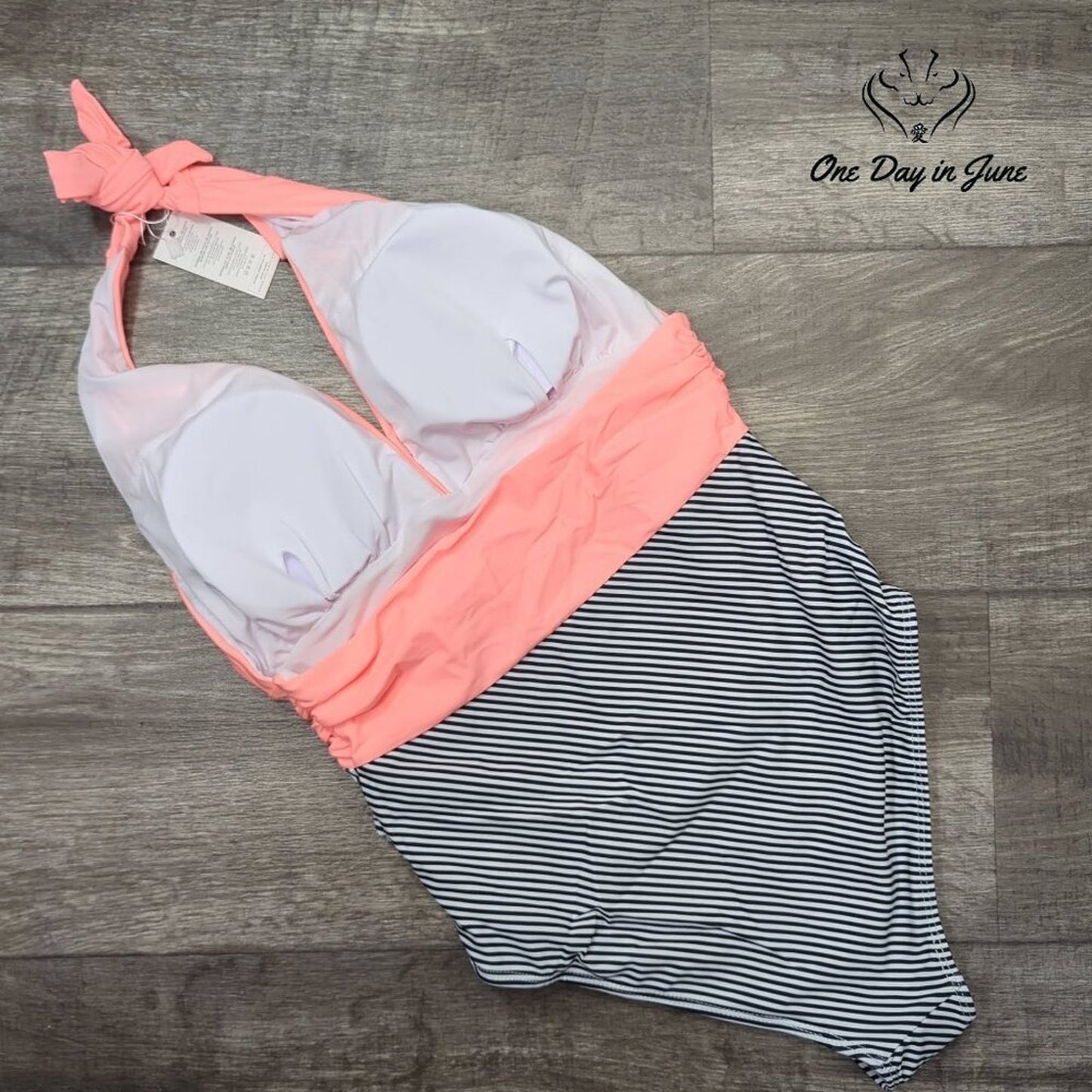Summer Mae Halter One Piece Swimsuit Size S