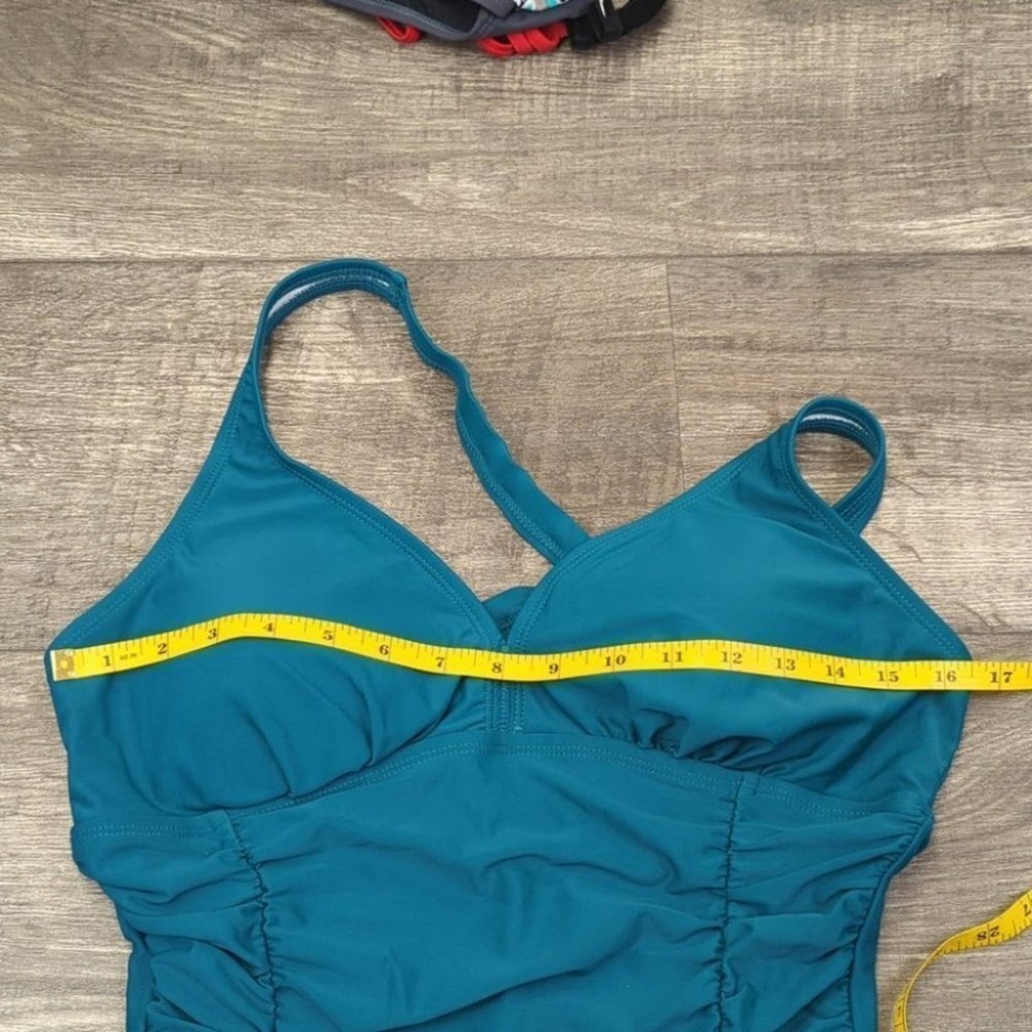 Cluci Ruched Crossover Back One Piece Size M