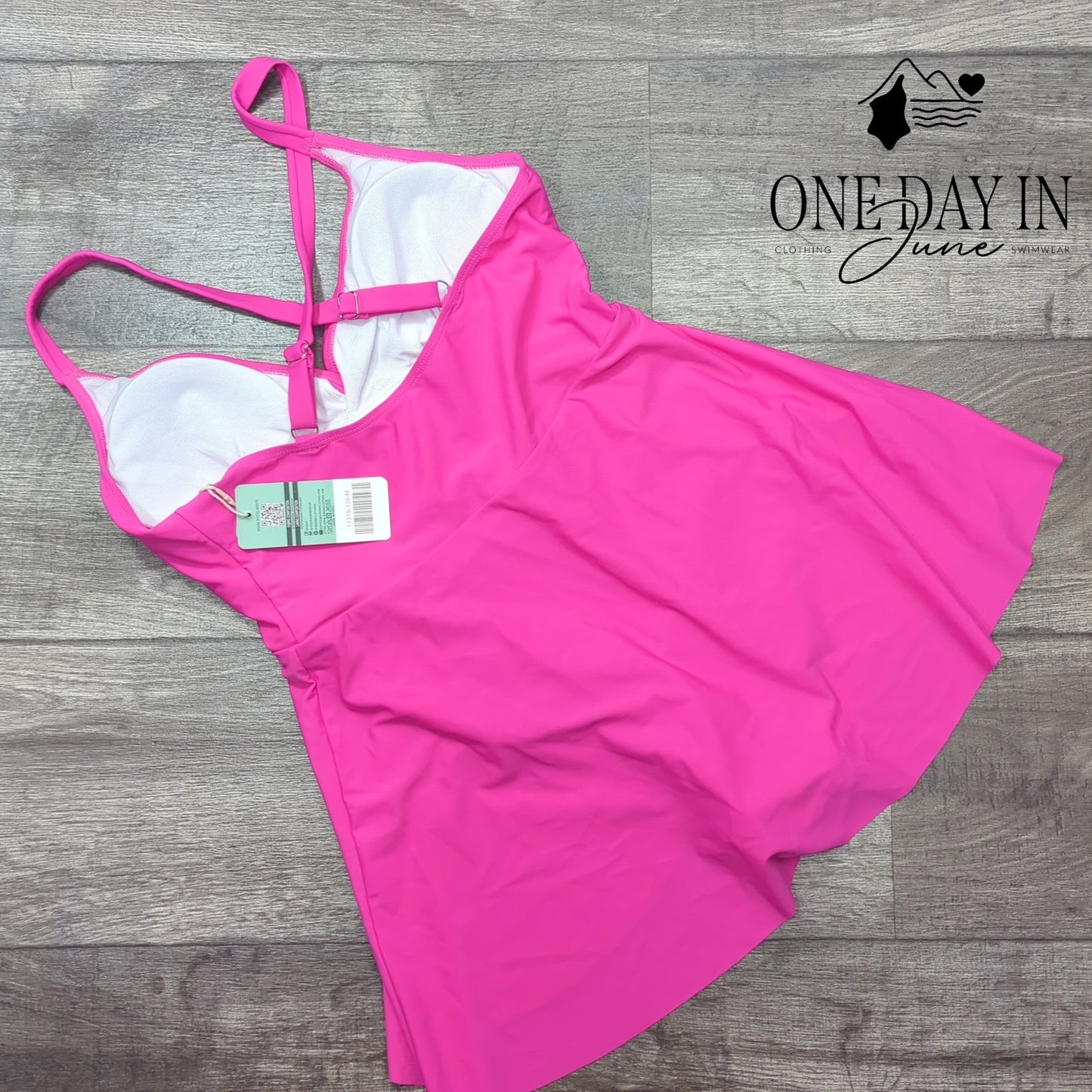 Shekini Cross Front Swimdress One Piece Swimsuit Size M