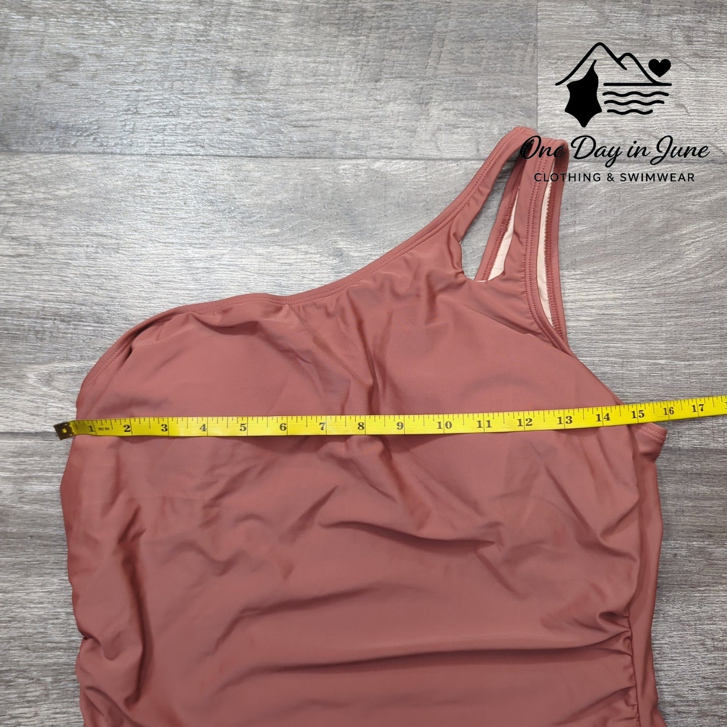 Cupshe One Shoulder Tummy Control One Piece Swimsuit Size XL