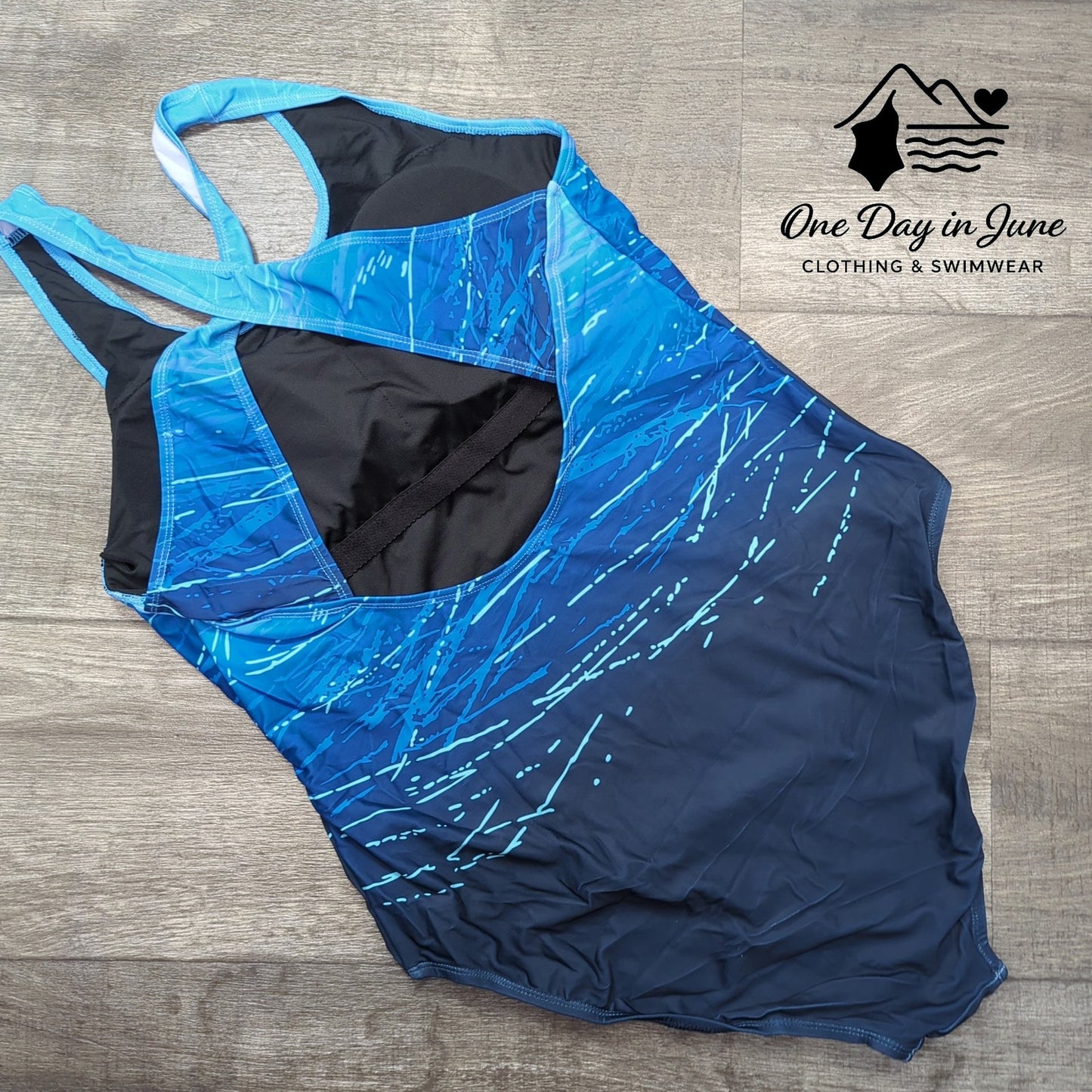 American Trends Cross Back One Piece Swimsuit Size XL