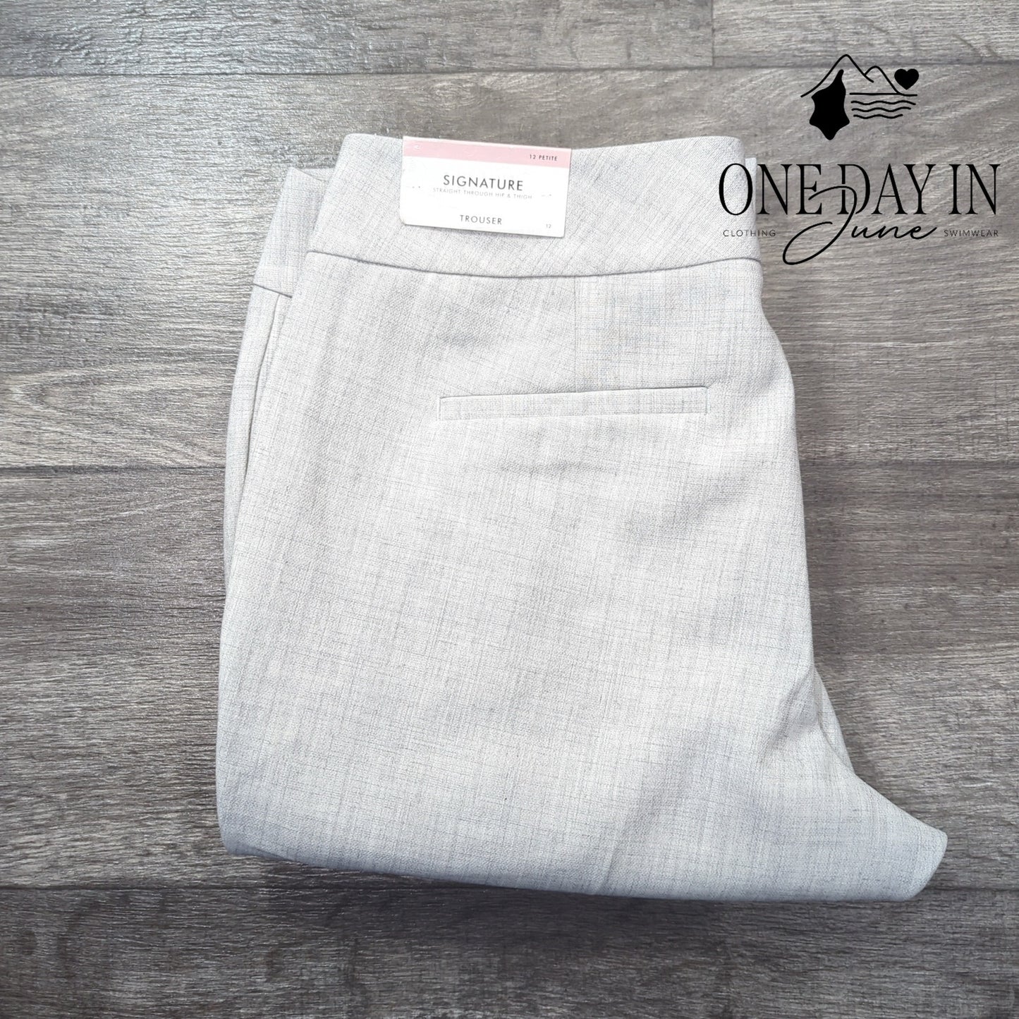 Ann Taylor Petite Signature Straight Trouser Pants Size 12P